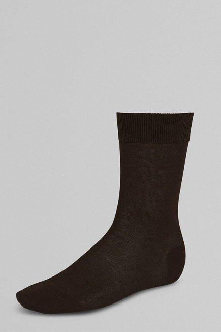 Cotton Plain Crew Socks, , large image number 0