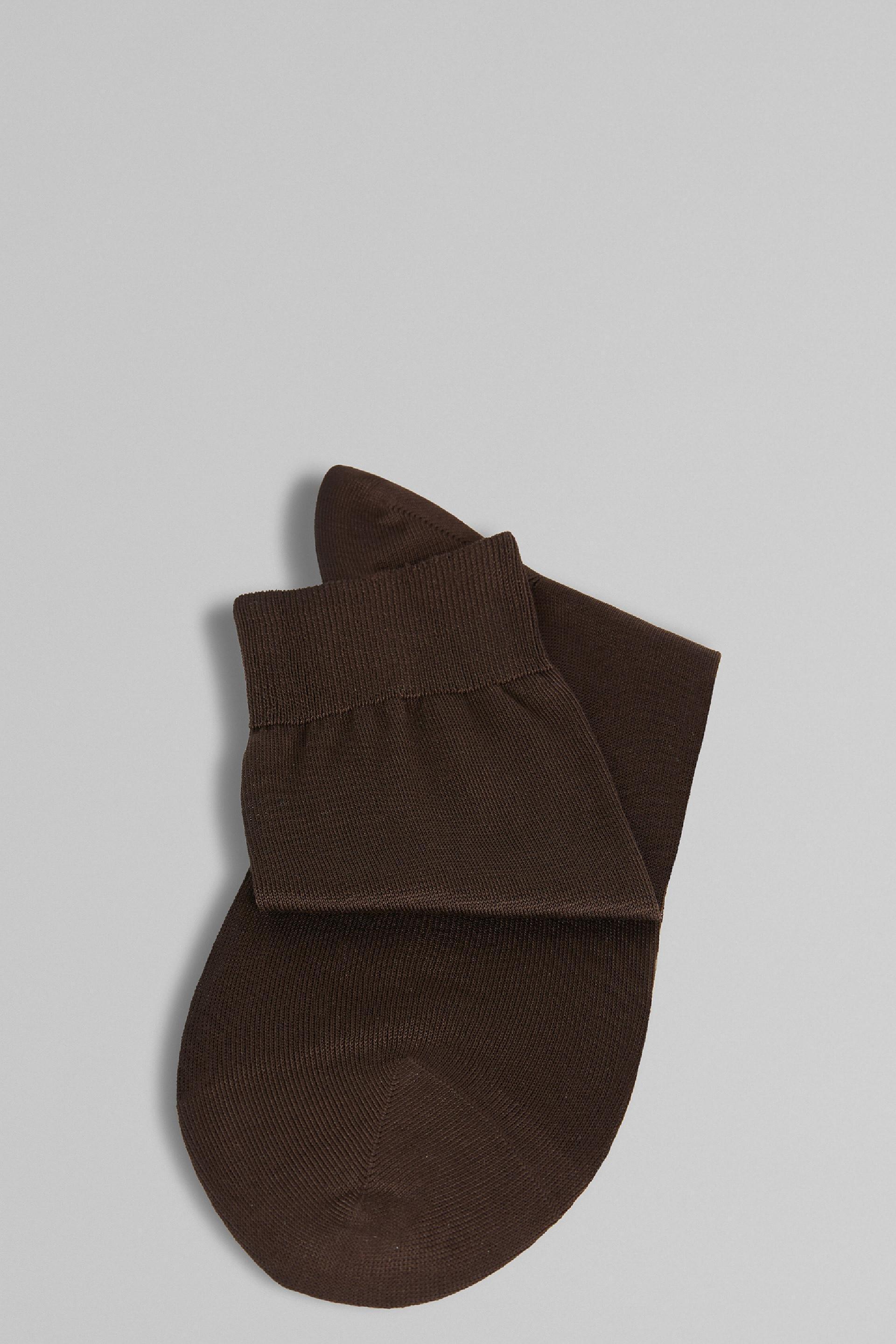 Cotton Plain Crew Socks, , large image number 1