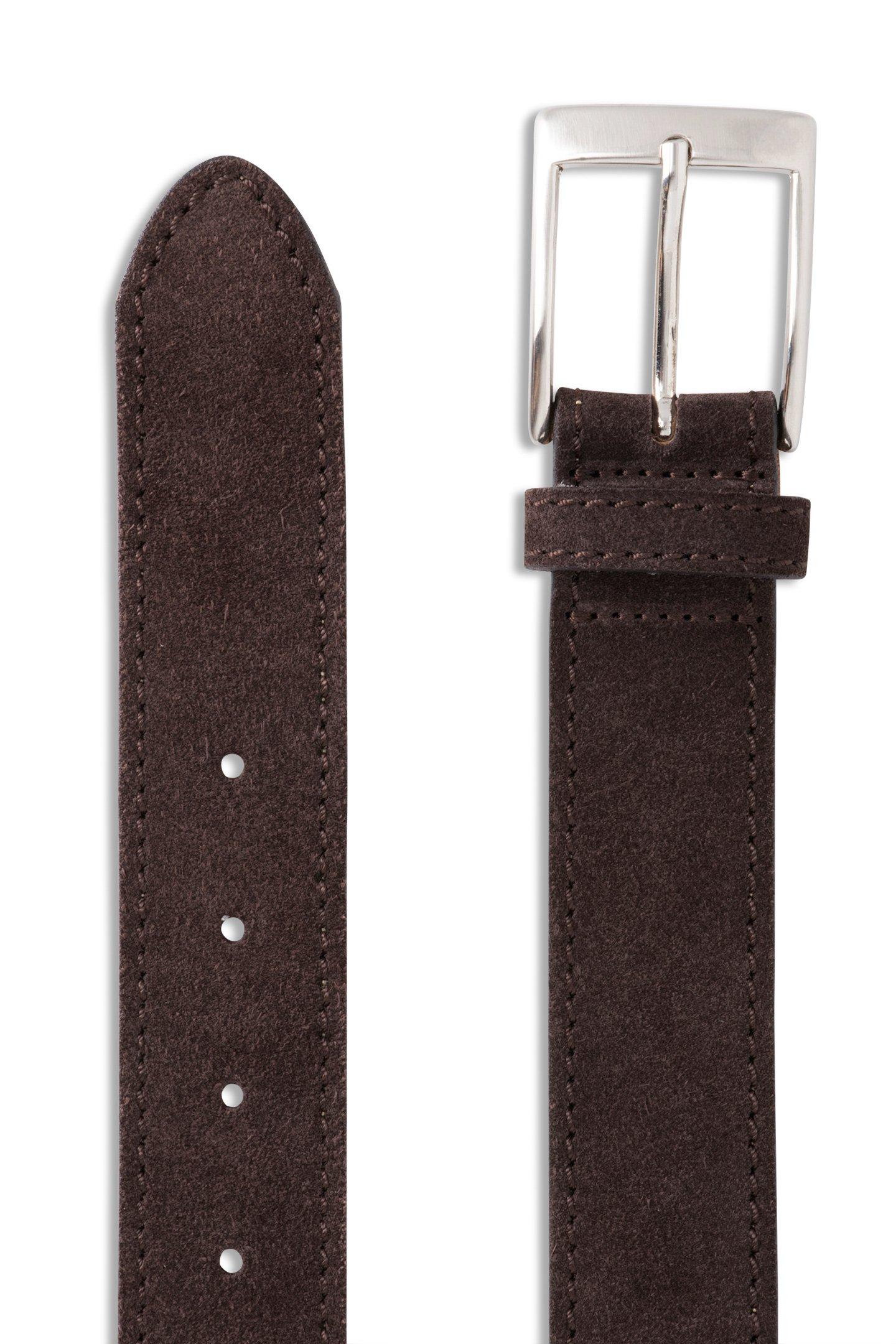 Leather Briefcase Black, Dark brown, large image number 1