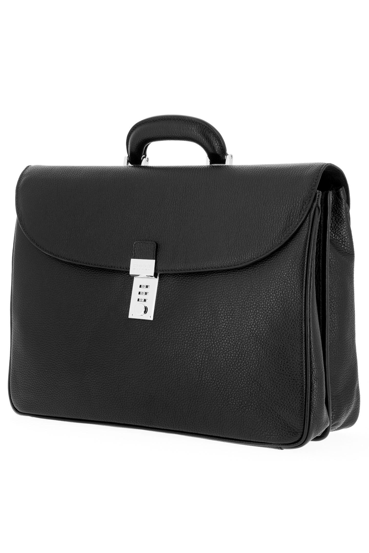 Black Leather Briefcase, , medium