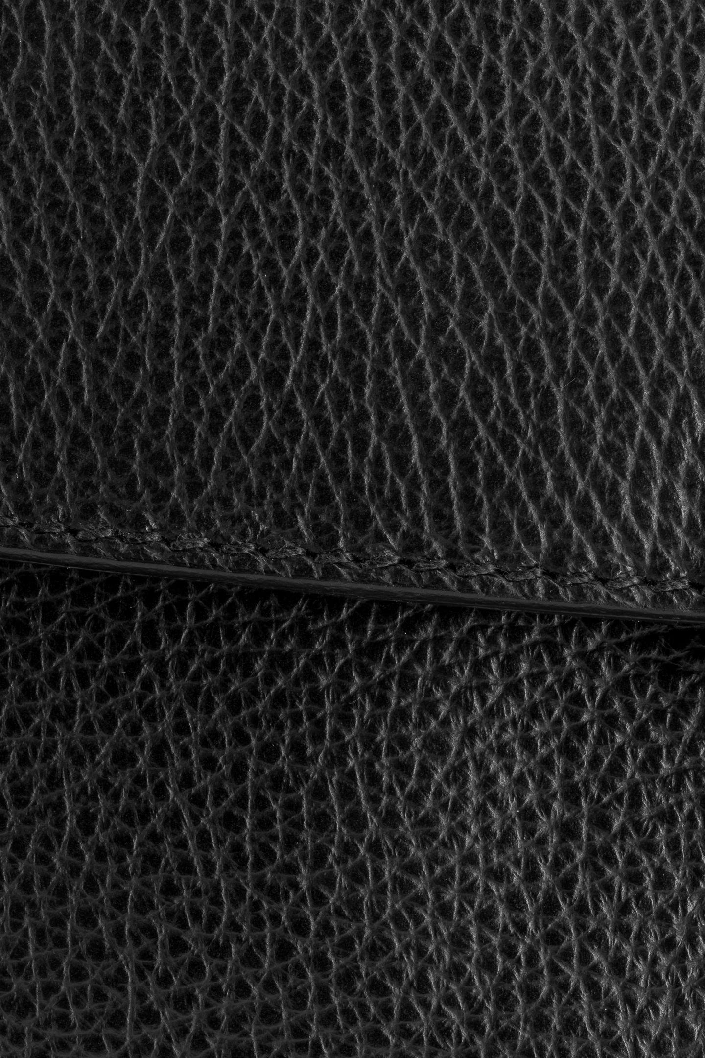 Black Leather Briefcase, Black, large image number 2