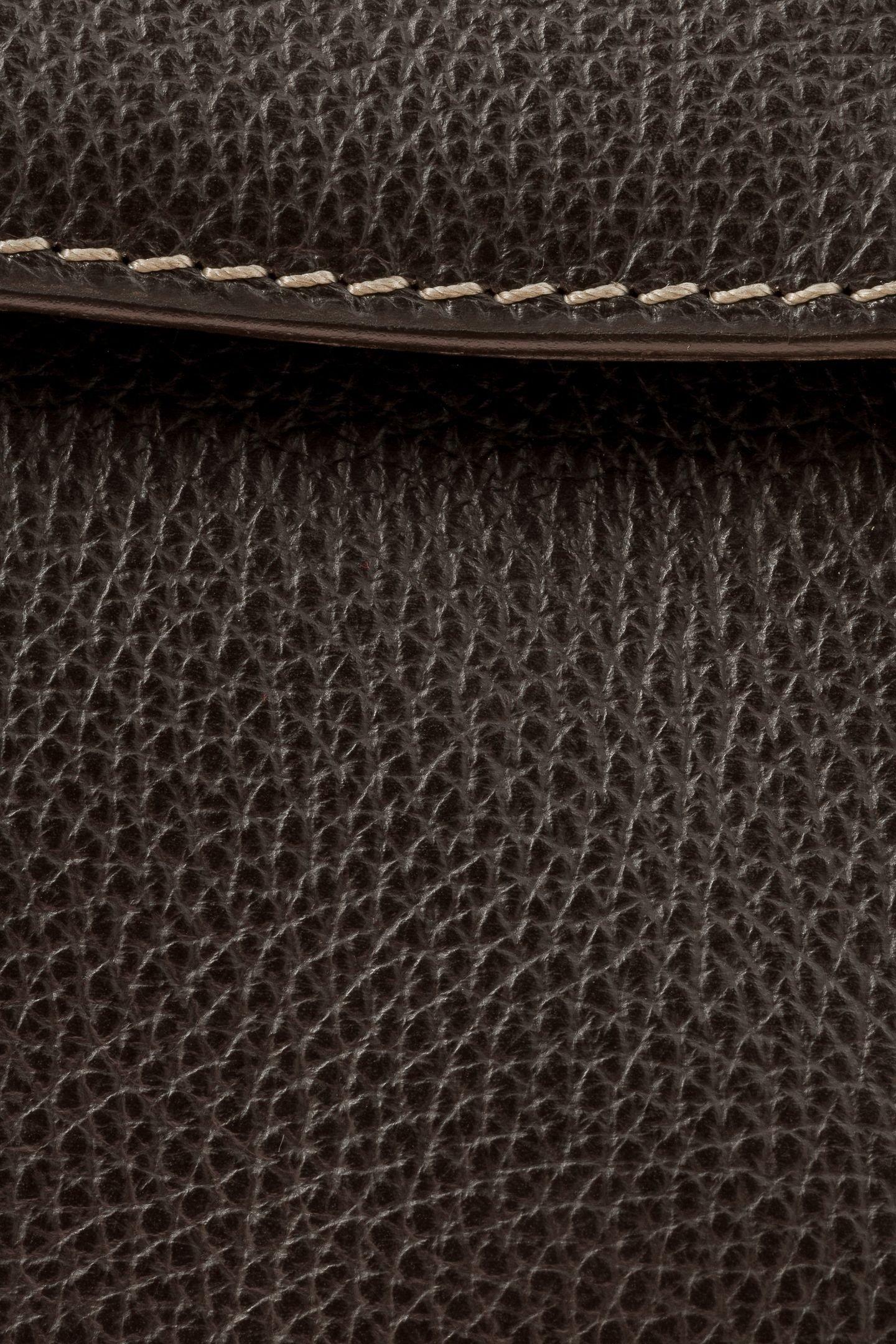 Leather Briefcase Brown, Dark brown, large image number 2