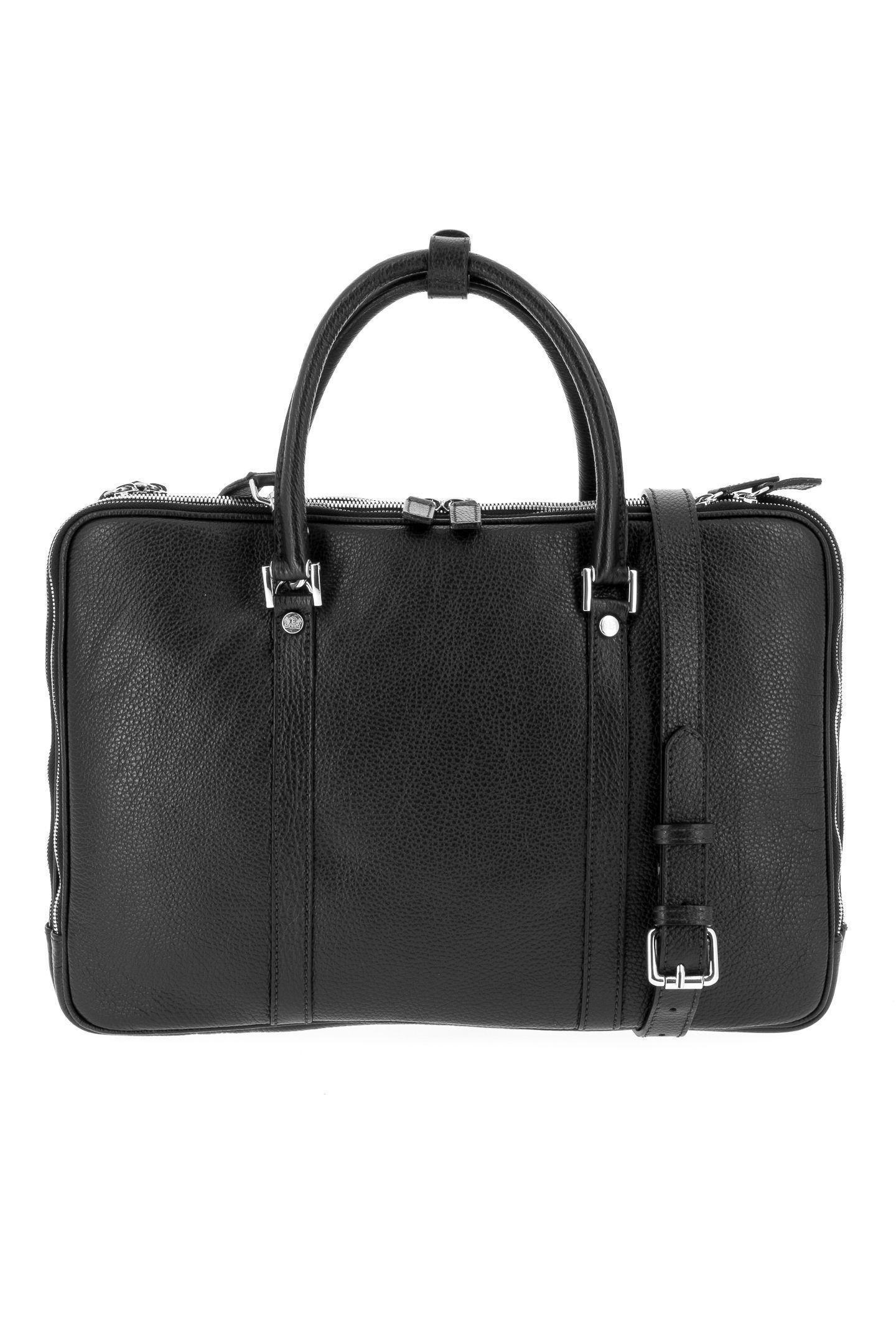 Leather Laptop Bag Black, , large image number 1
