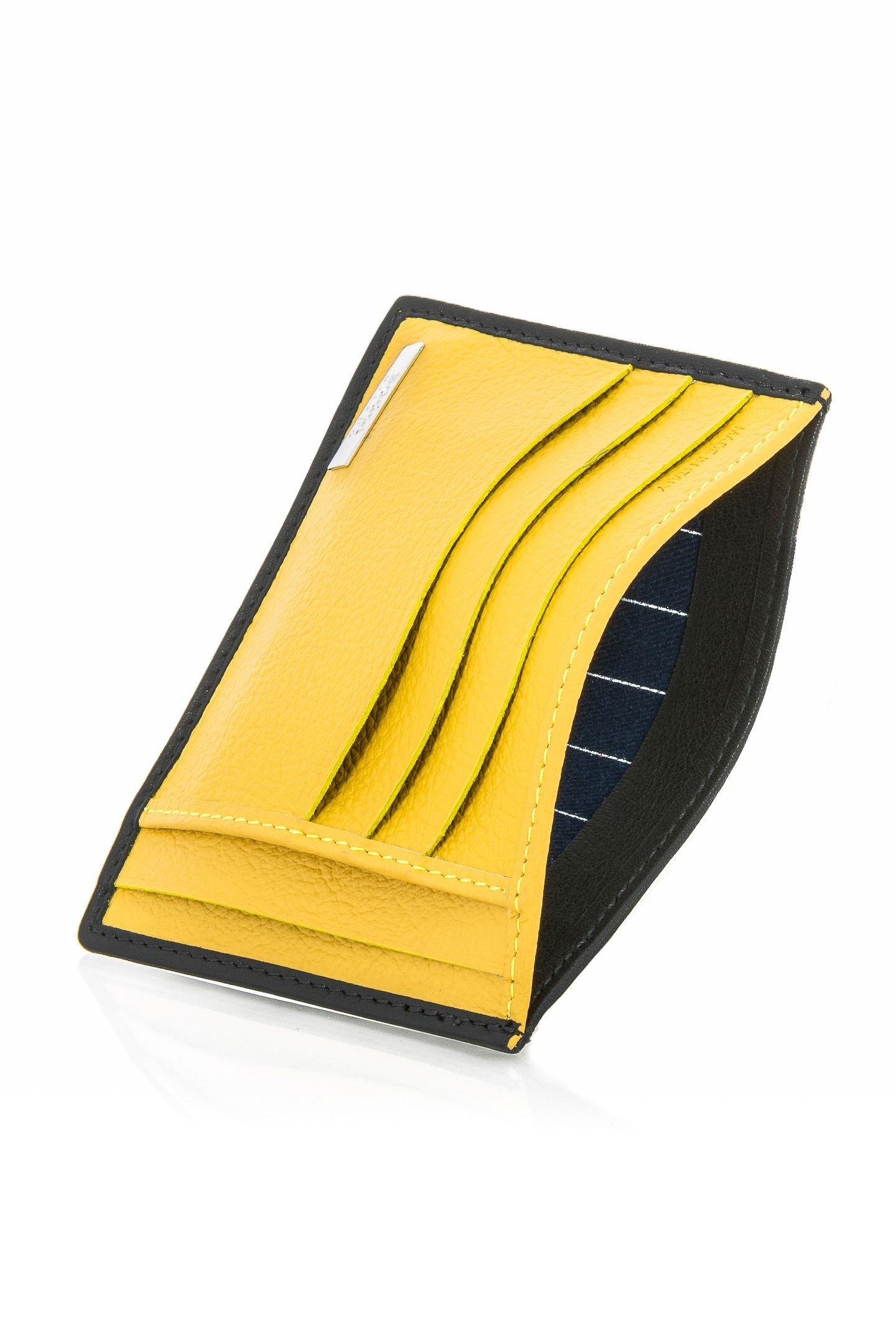 Black Soft Leather Card Wallet, Black, large image number 1