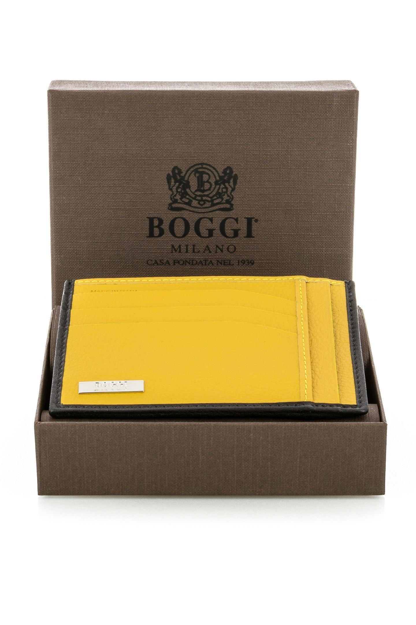 Boggi Milano - Black Soft Leather Card Wallet