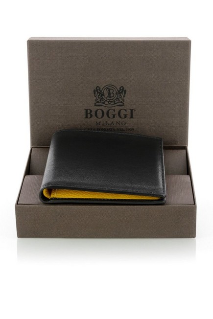 Boggi Milano - Black Soft Leather Book Wallet