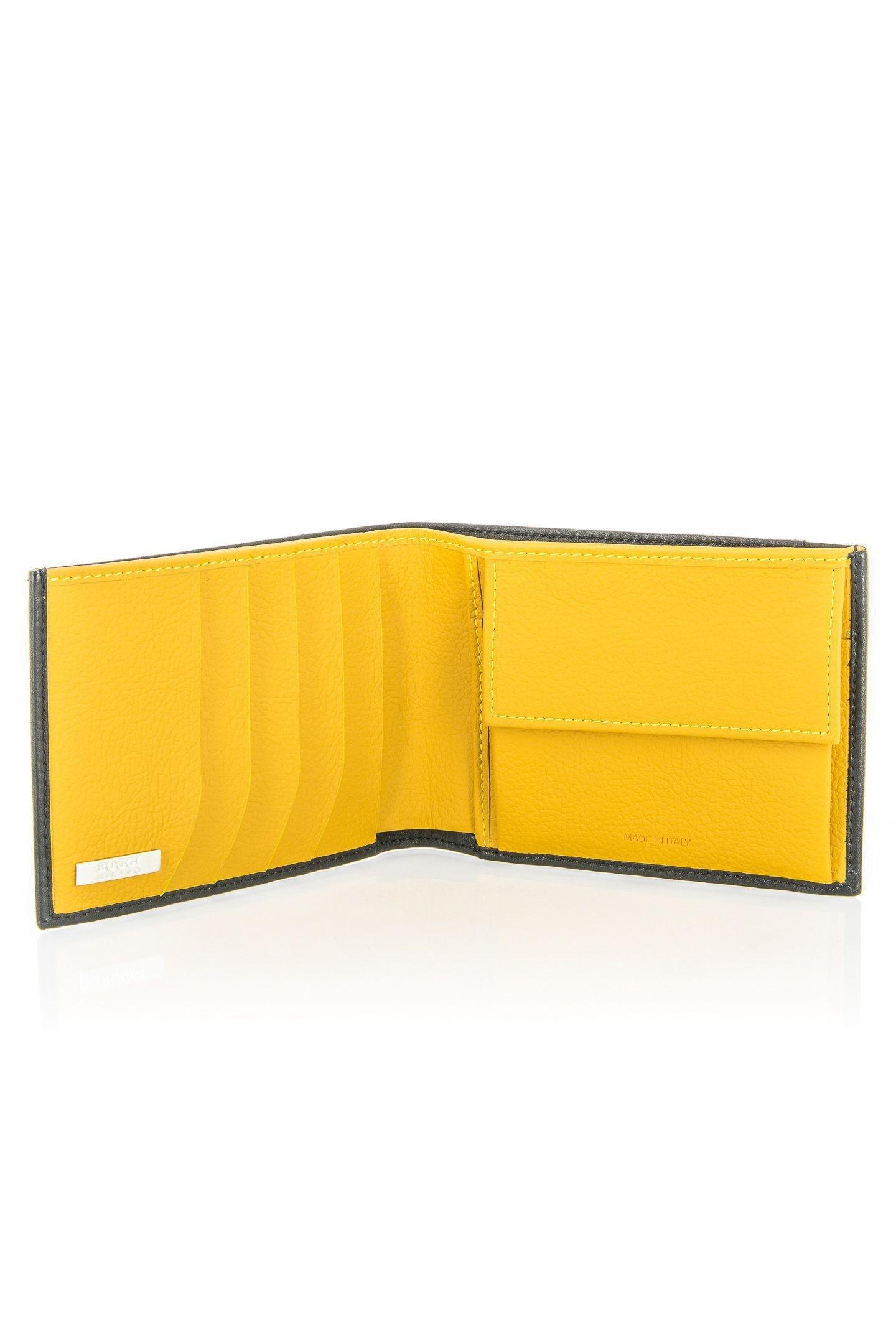 Soft Leather Coin Wallet, Black, large image number 1