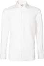 Boggi Milano - White Two Ply Fil A Fil Stretch Easy Iron Cotton Shirt