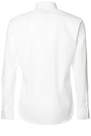 Boggi Milano - قميص قطن مطاطي مع أكمام ذو طبقتين أبيض