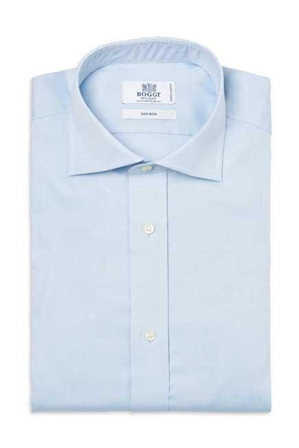 Double Cuff Pin Point Shirt Blue, 3901_AZZ, large image number 0