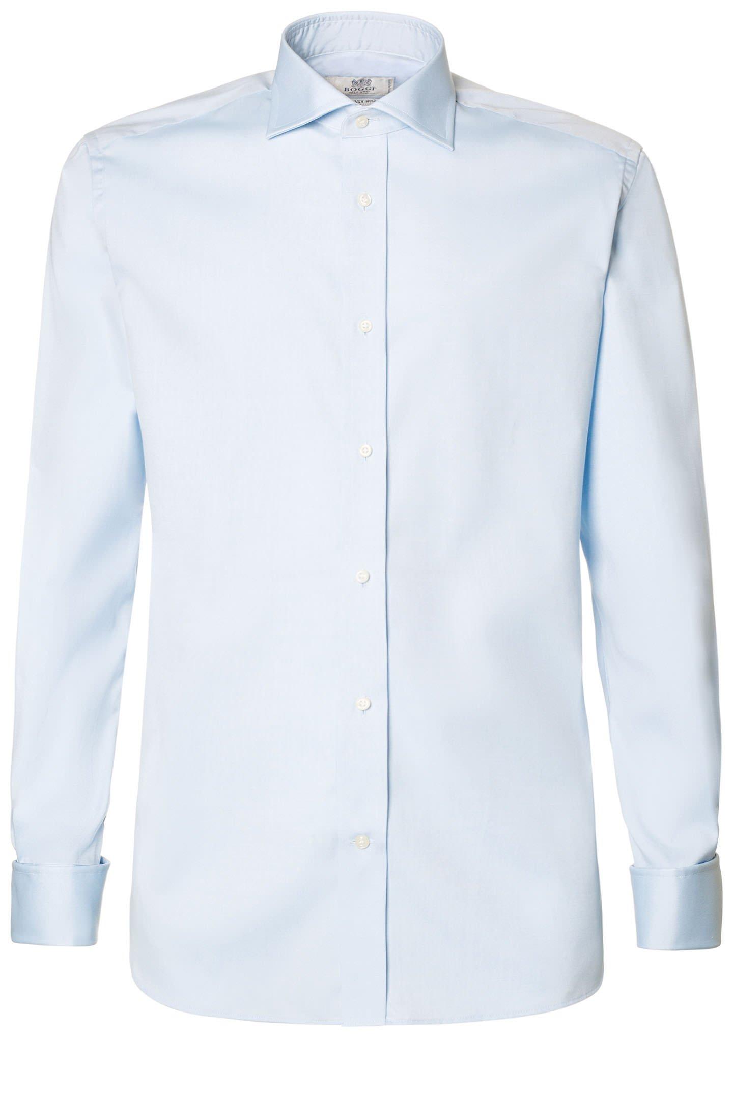 Double Cuff Pin Point Shirt Blue, 3901_AZZ, large image number 1