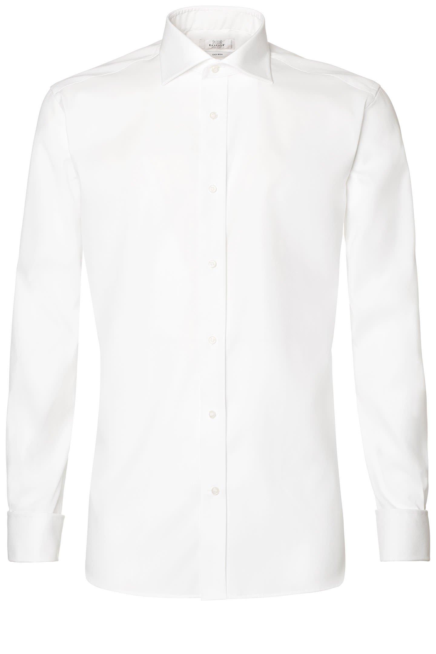 White Double Cuff Pin Point Shirt, , large image number 1