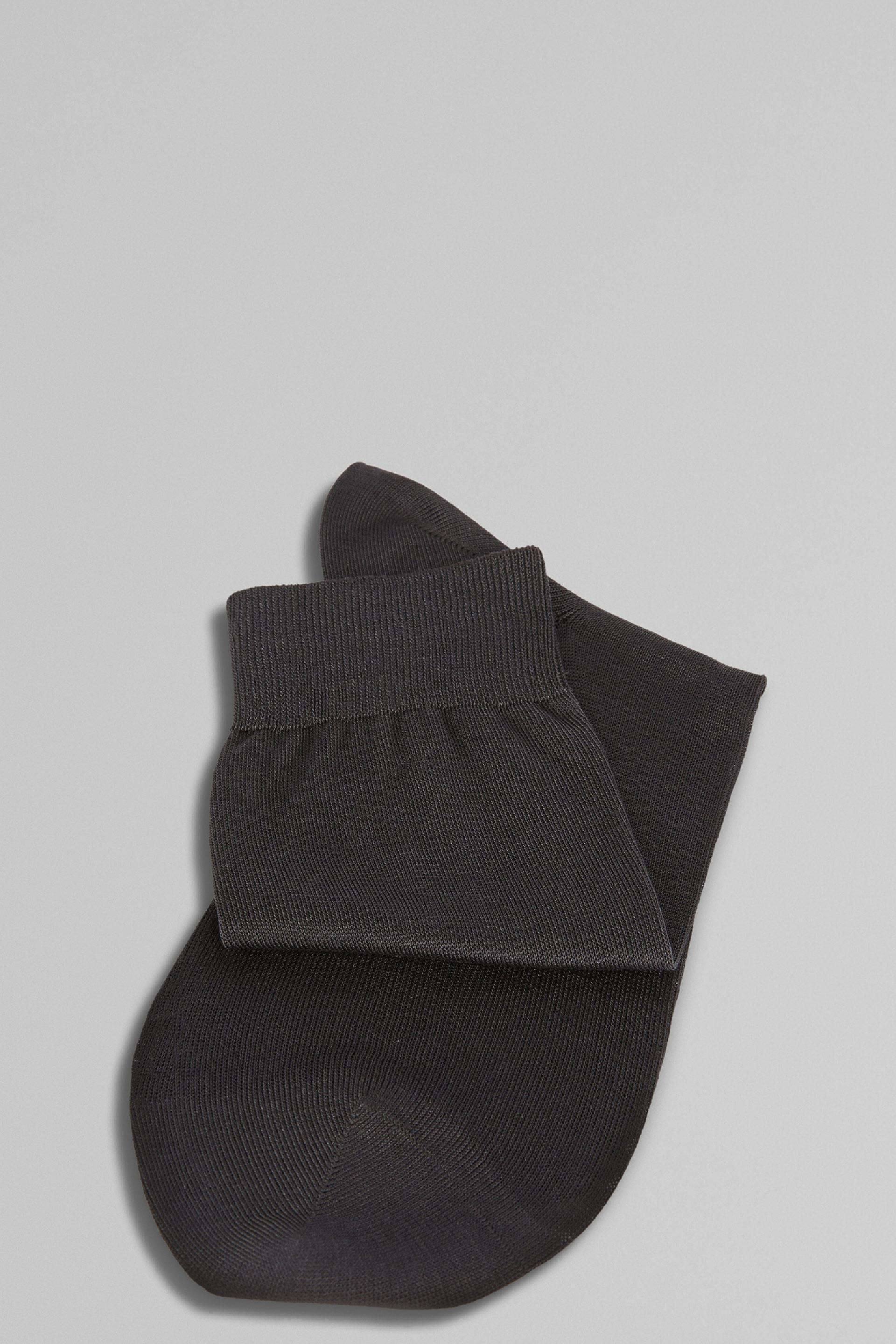 Black Cotton Socks, , large image number 1