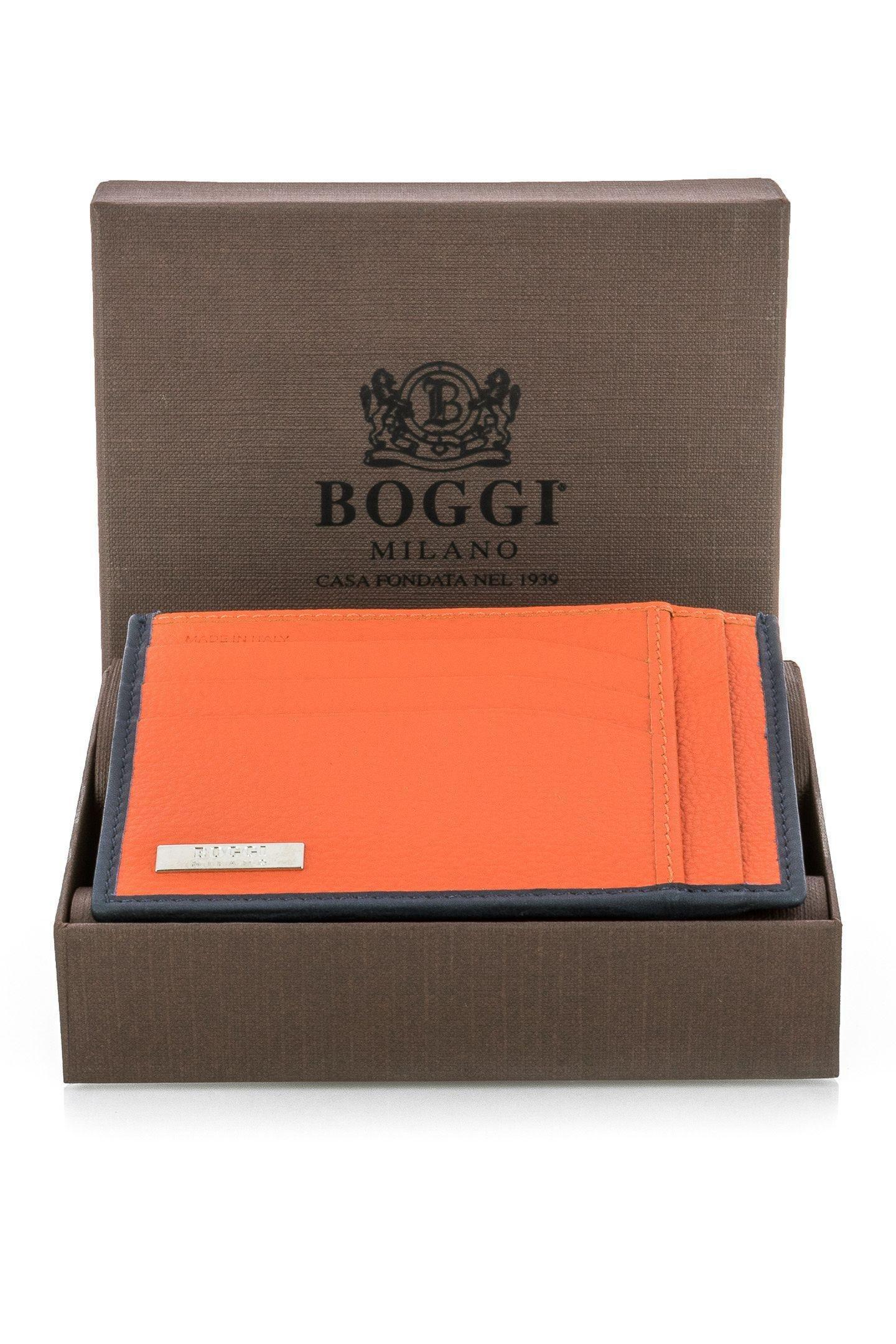 Soft Leather Card Wallet Navy, 3901_NAVY, large image number 4