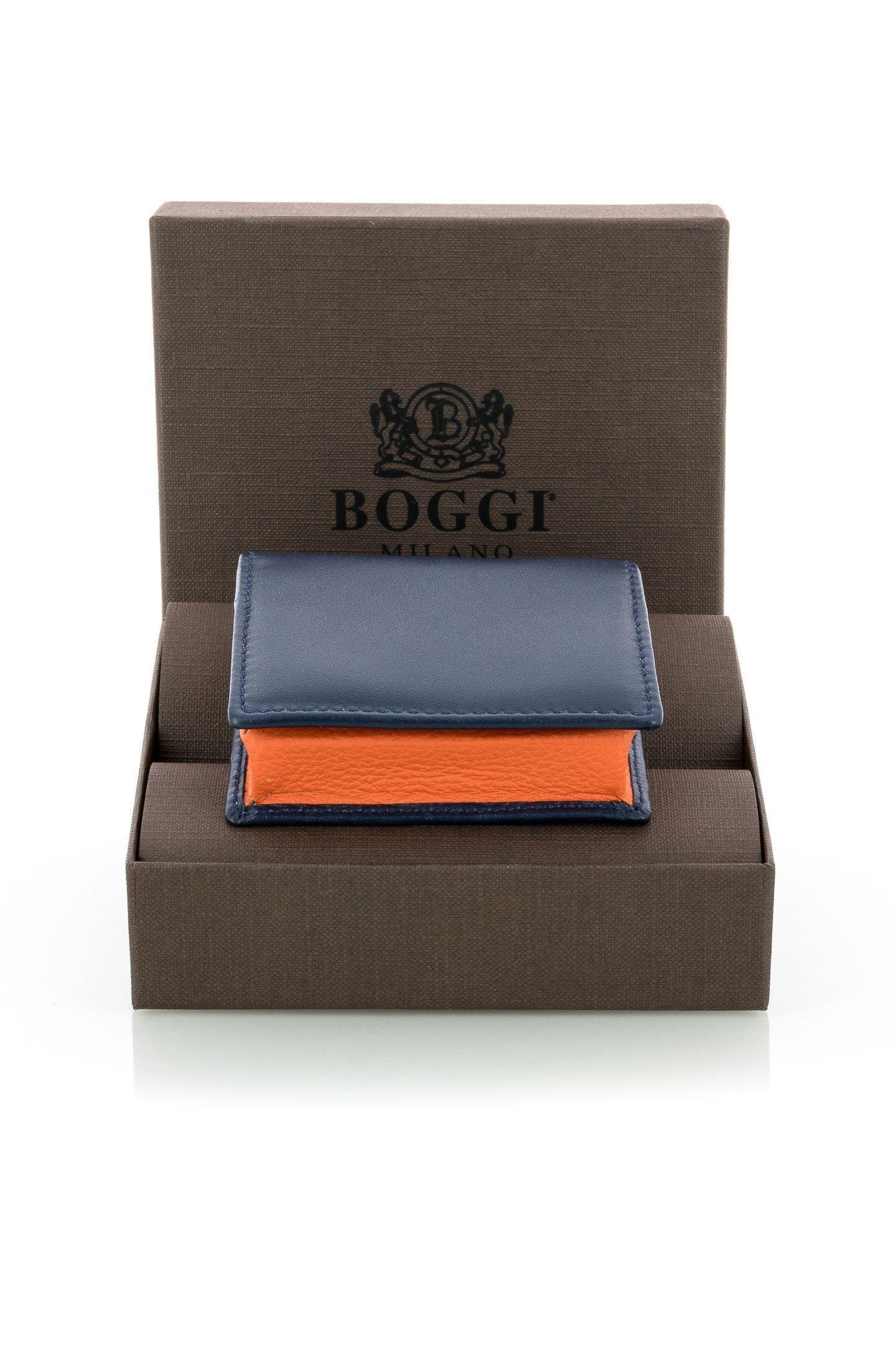 Navy Leather Money Wallet, Navy blue, large image number 1