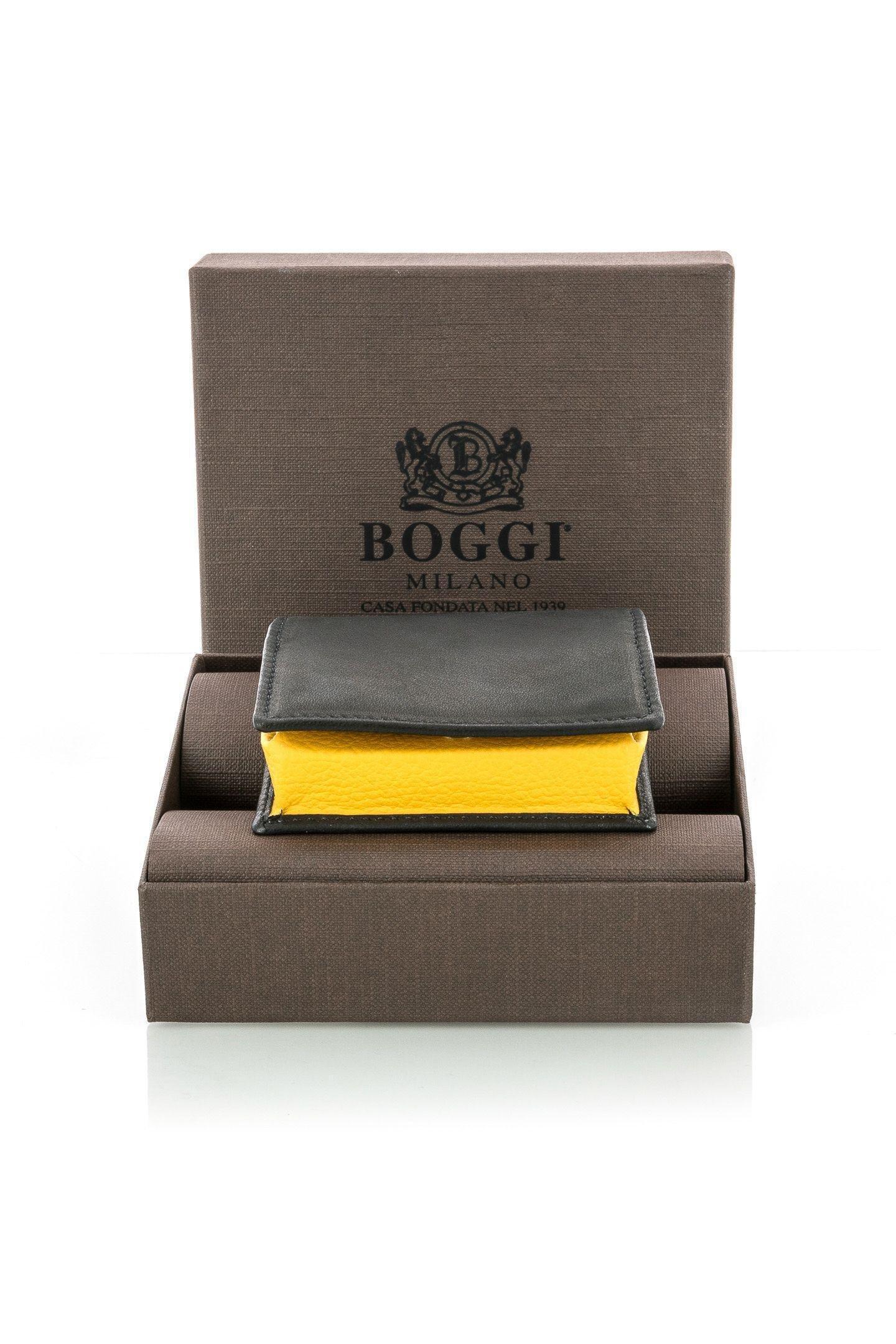 Brown Leather Money Wallet, 3901_NERO, medium