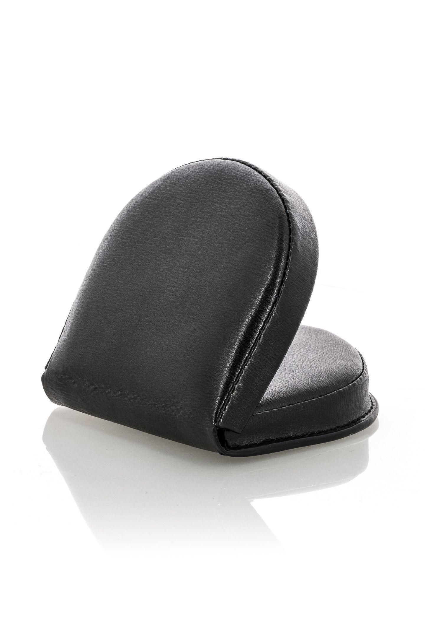 Black Leather Wallet, Black, large image number 1