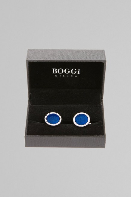 Boggi Milano - Blue Logo Cufflinks
