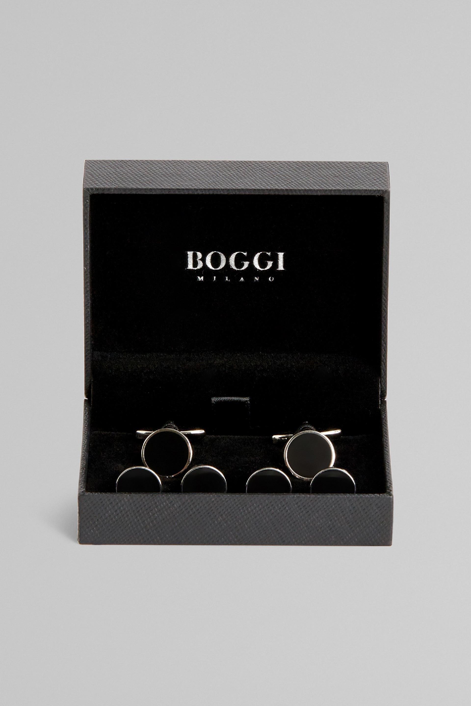Black Tuxedo Cufflinks, Black, large image number 0