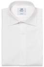 Boggi Milano - White Tuxedo Shirt Two Ply Dobby Cotton - Slim