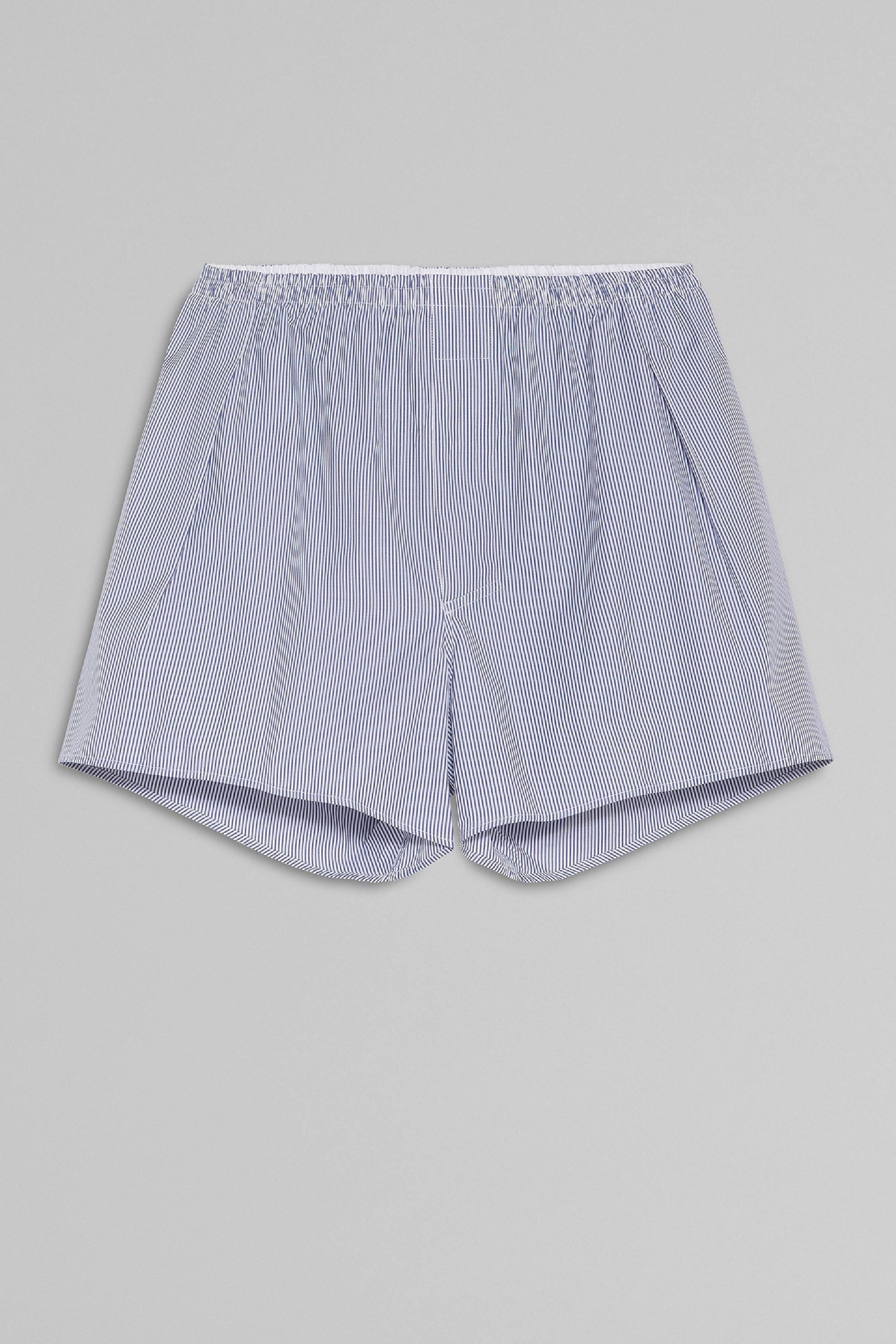 بوكسر قطن مخطط أزرق, Stripe blue, large image number 3