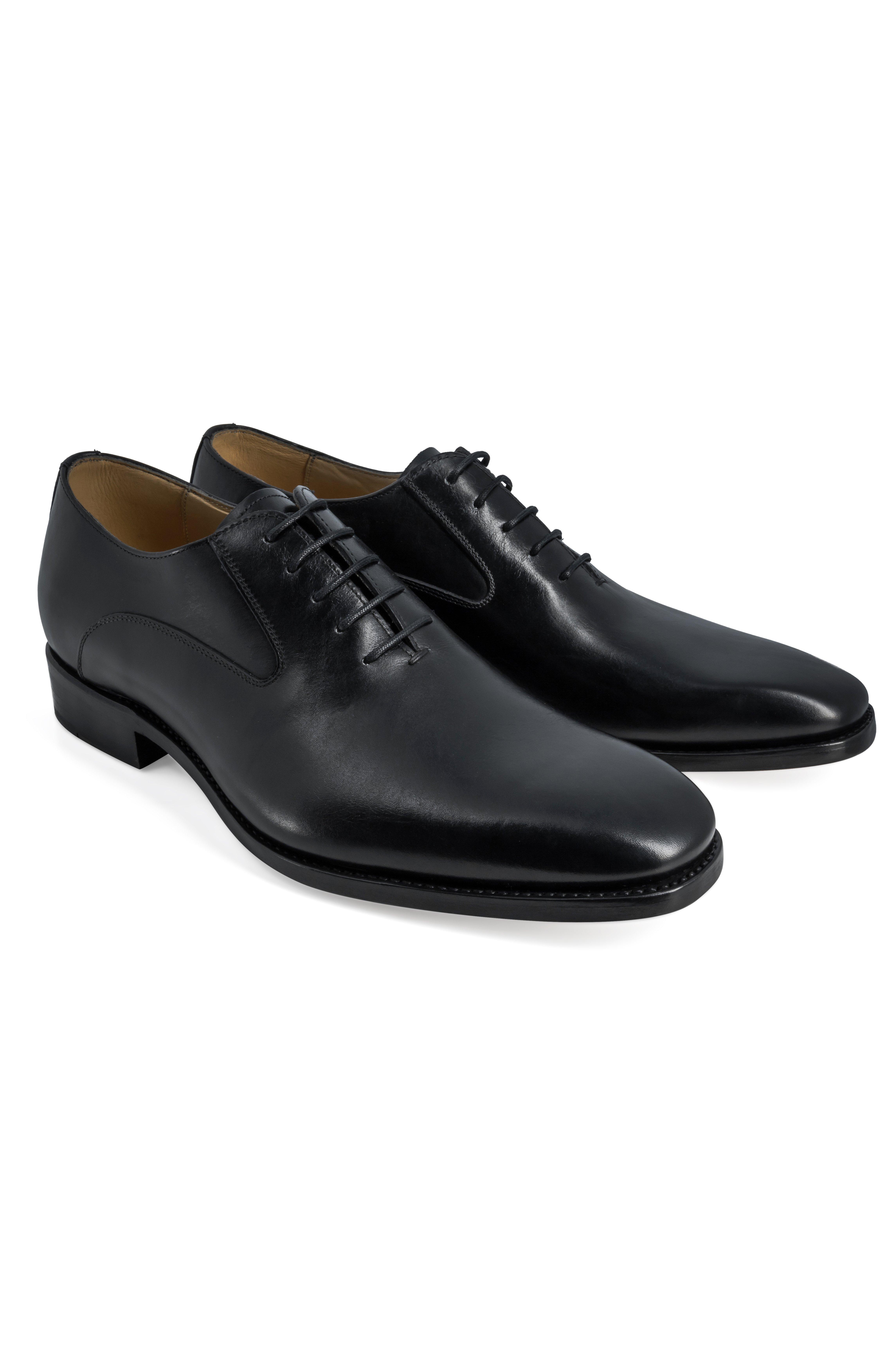 Black Goodyear Construction Francesina Shoe Leather, , medium