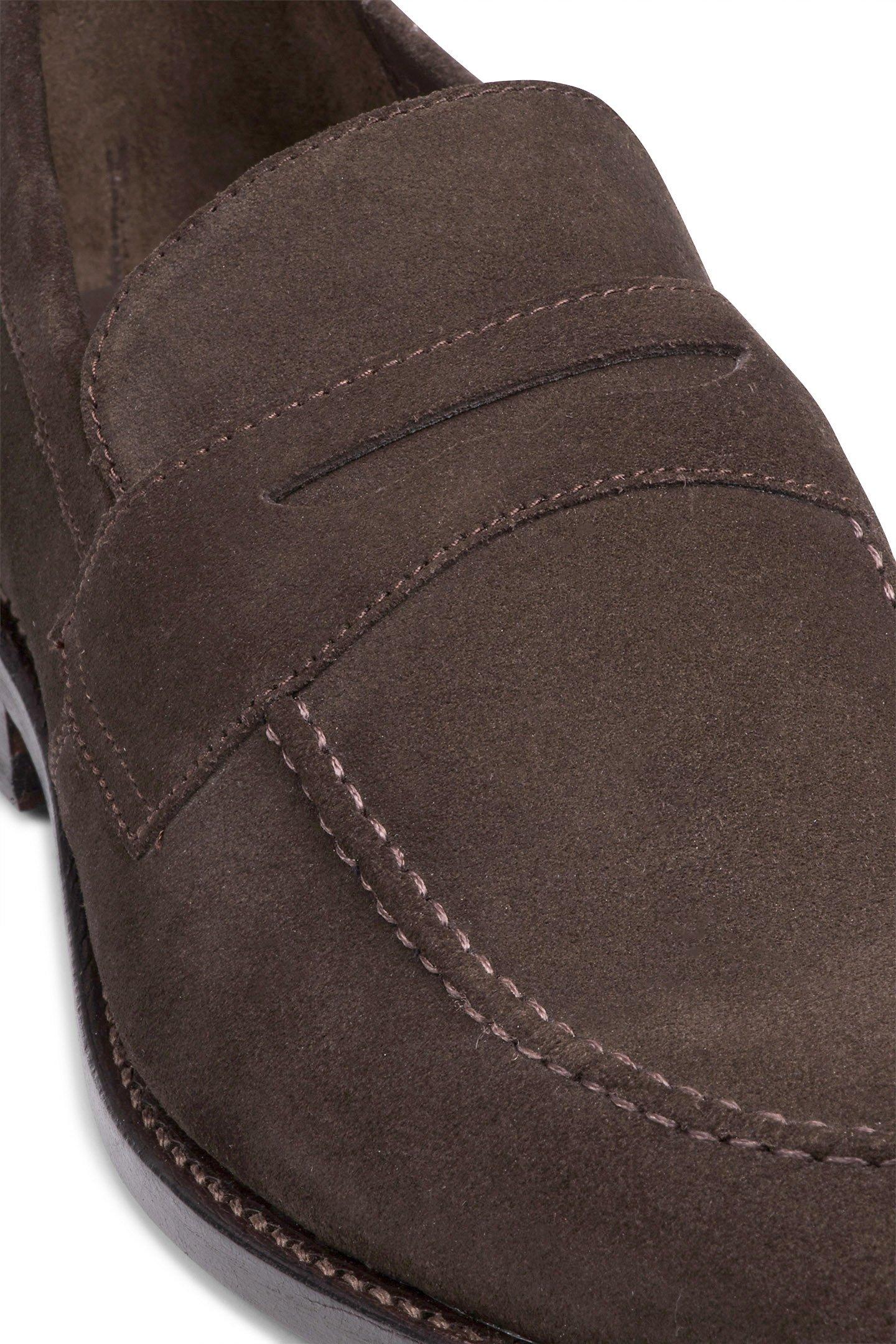 Brown English Suede Loafer, , large image number 3