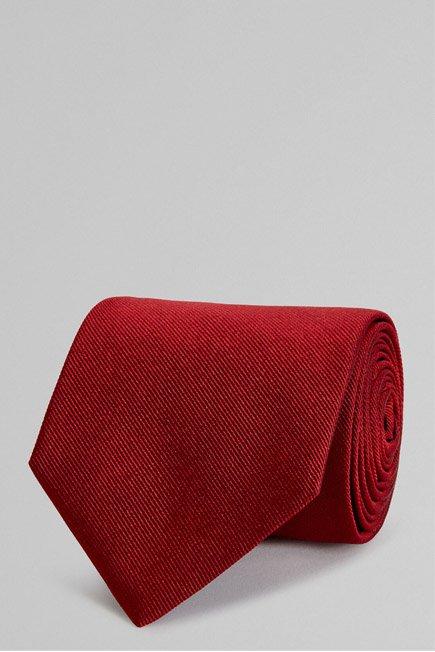 Burgundy Silk Tie, , medium