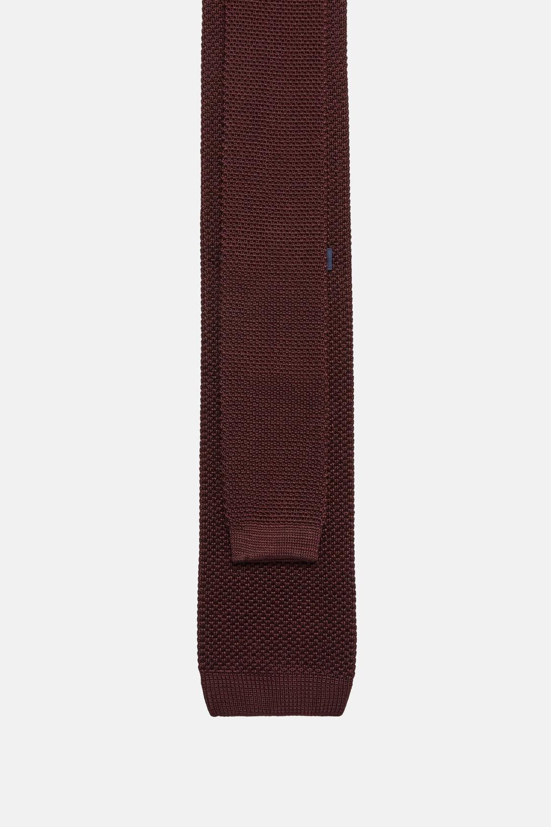 Burgundy Knitted Tie, Burgundy, large image number 2