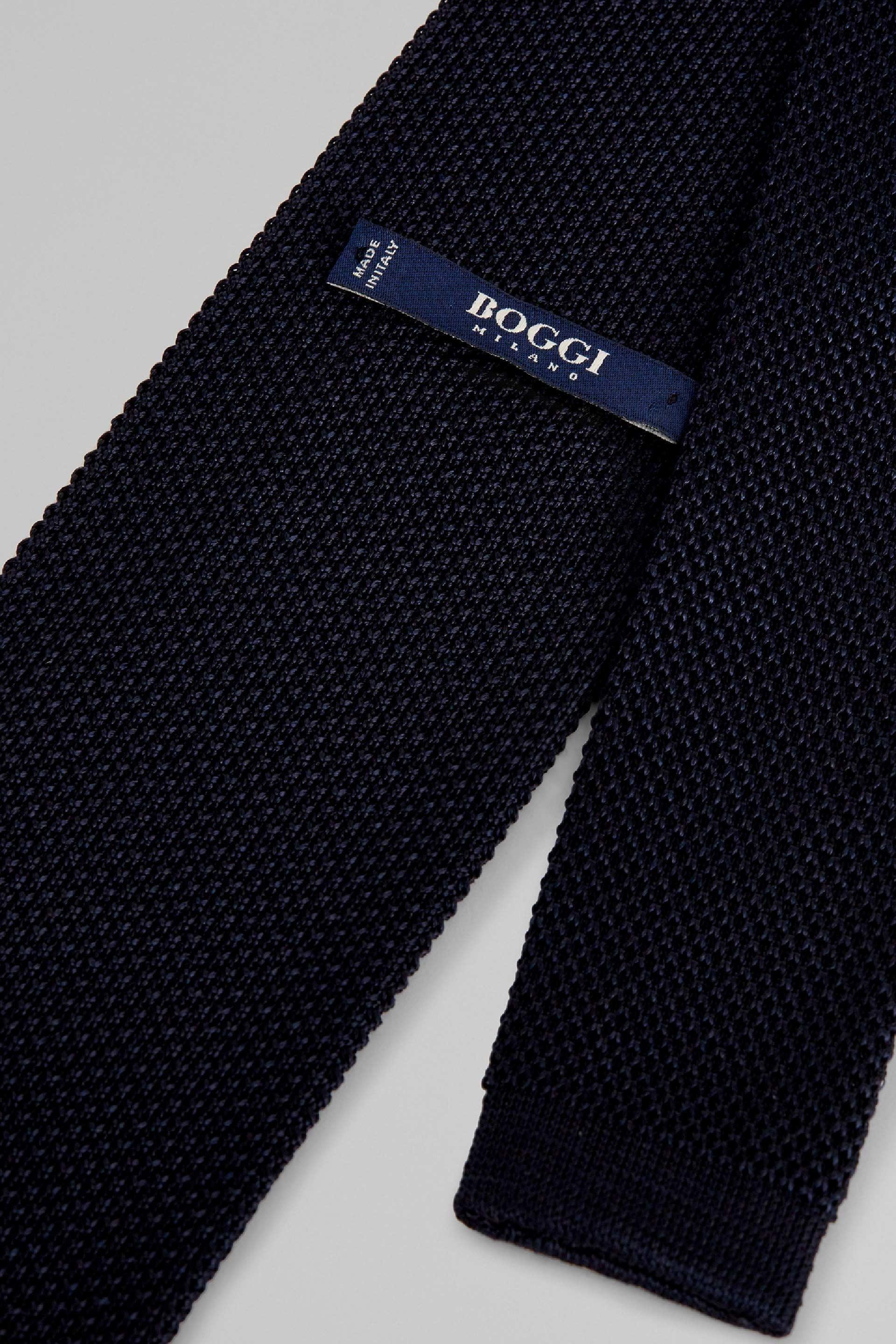 Blue Knitted Tie, , large image number 1