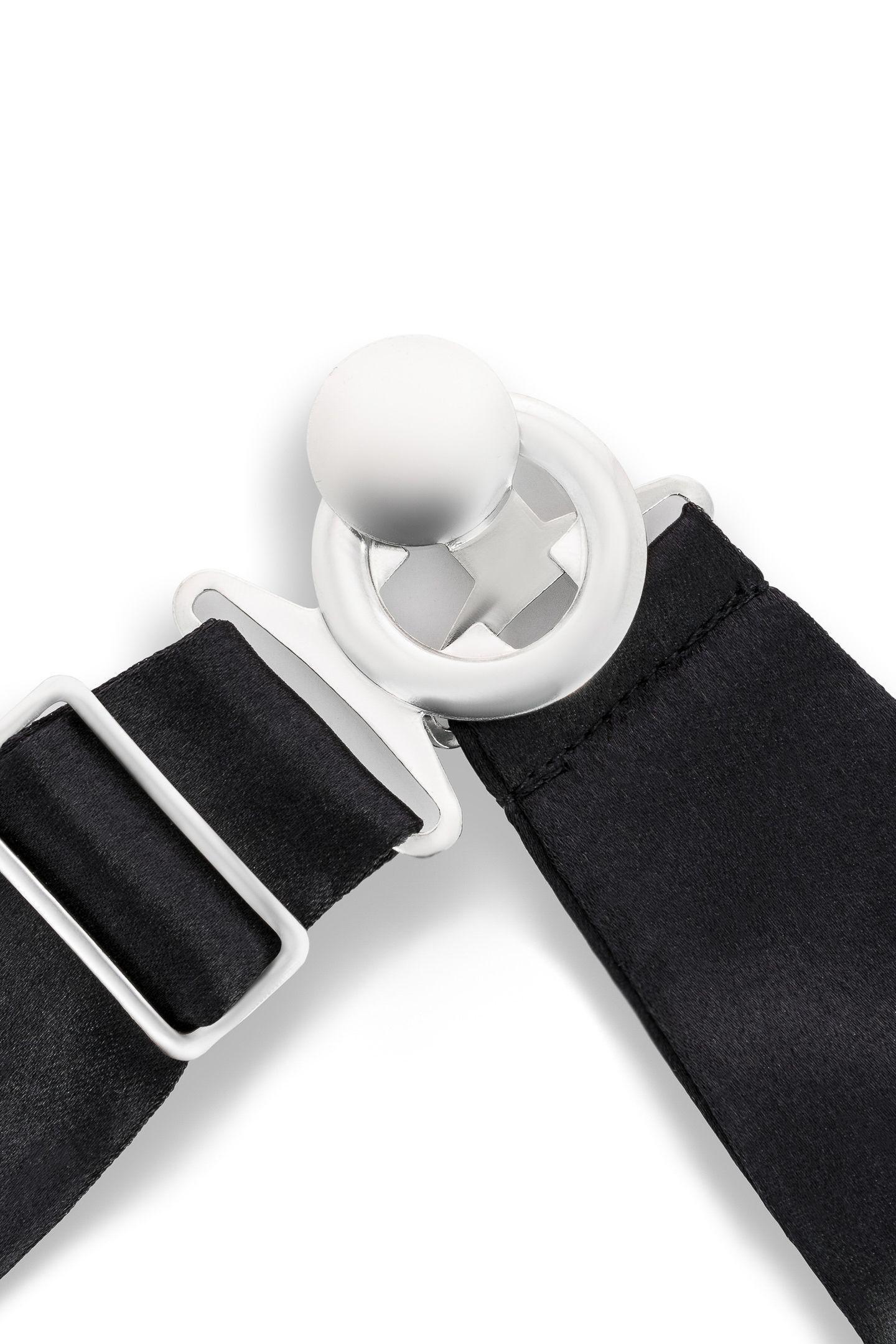 حزام خصر ساتان أسود, Black, large image number 5