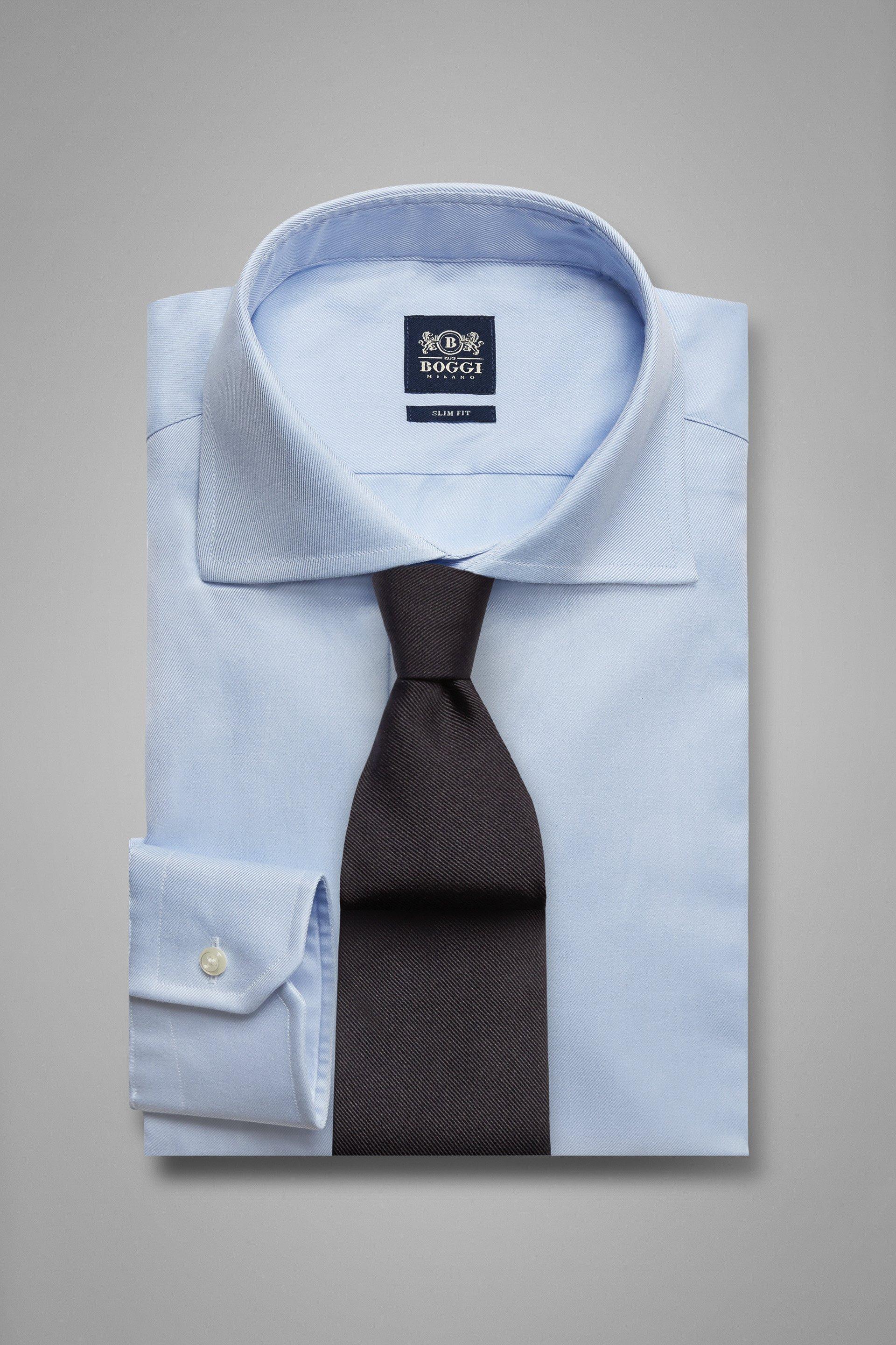 Blue Slim Shirt, , medium