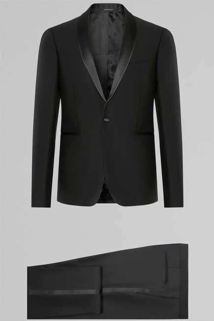 Black Extra Slim Hollywood Dinner Suit, , large image number 3