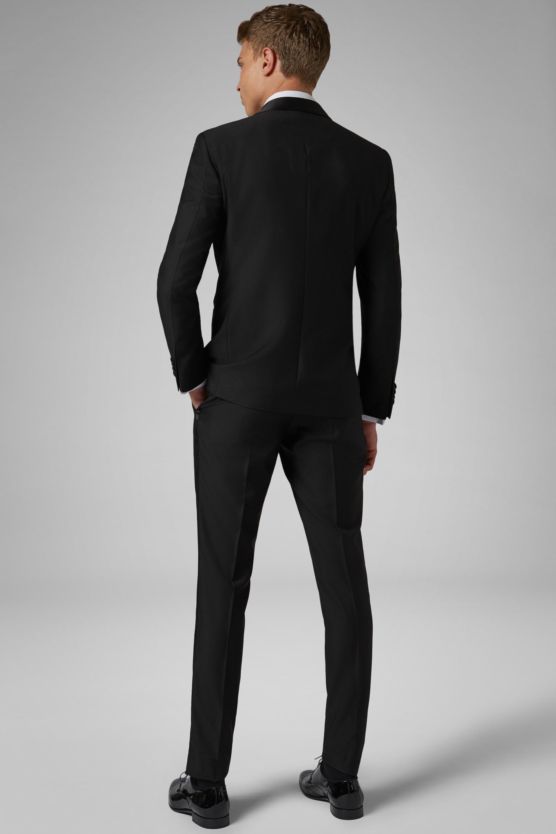 Black Extra Slim Hollywood Dinner Suit, , large image number 4