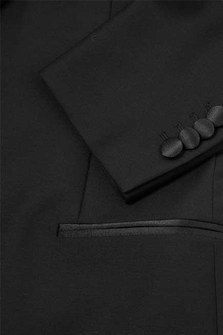 بدلة مع حمالات إكسترا سليم سوداء, Black, large image number 14