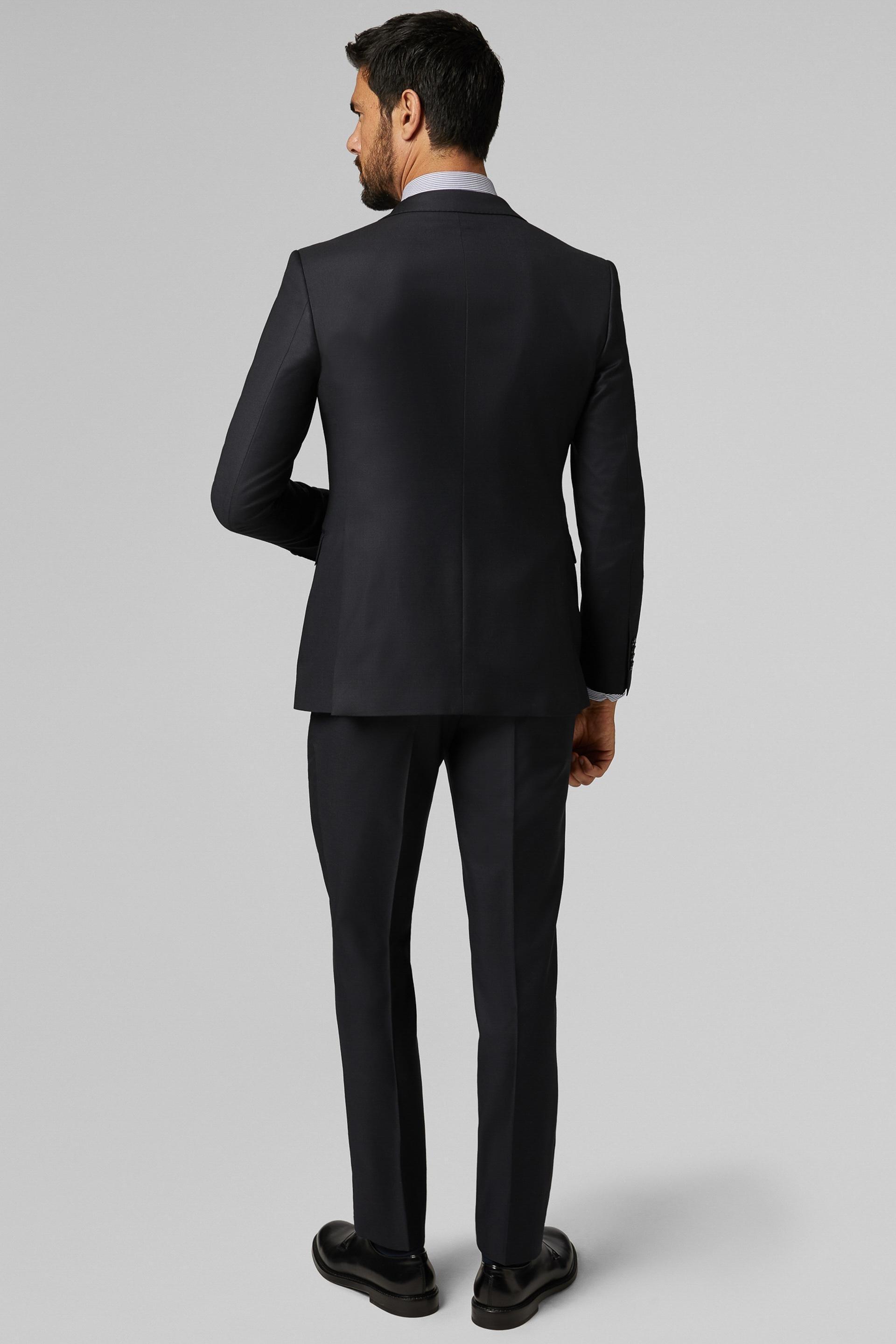 Navy Solid Suit Jacket, , large image number 1