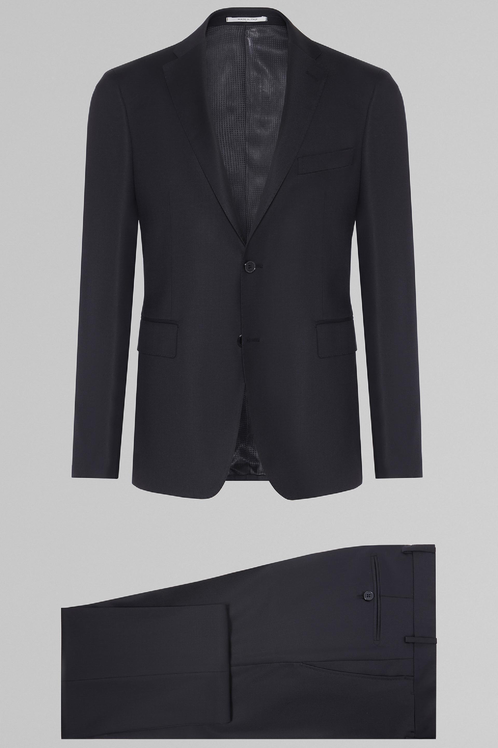 Navy Solid Suit Jacket, , large image number 2