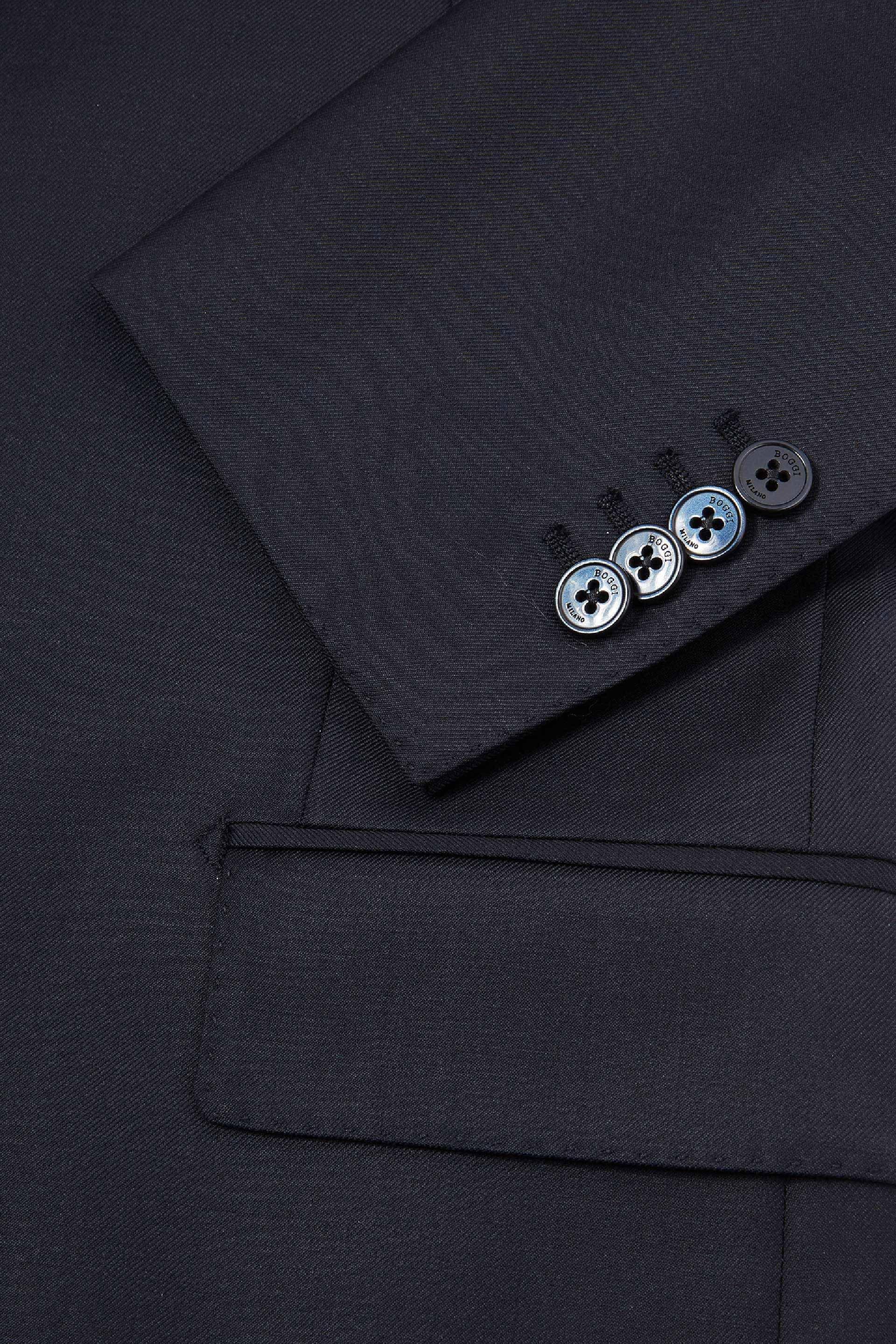 Navy Solid Suit Jacket, , large image number 4