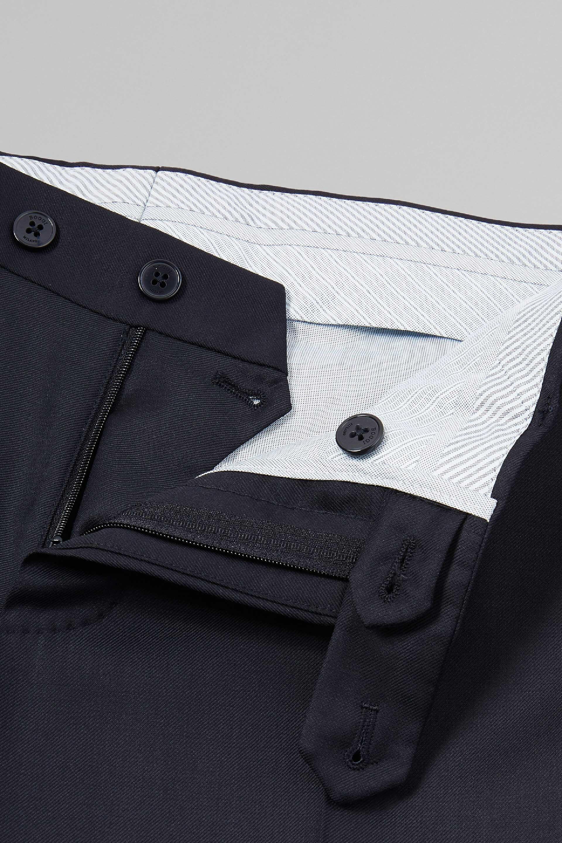 Navy Solid Suit Jacket, Navy blue, large image number 6