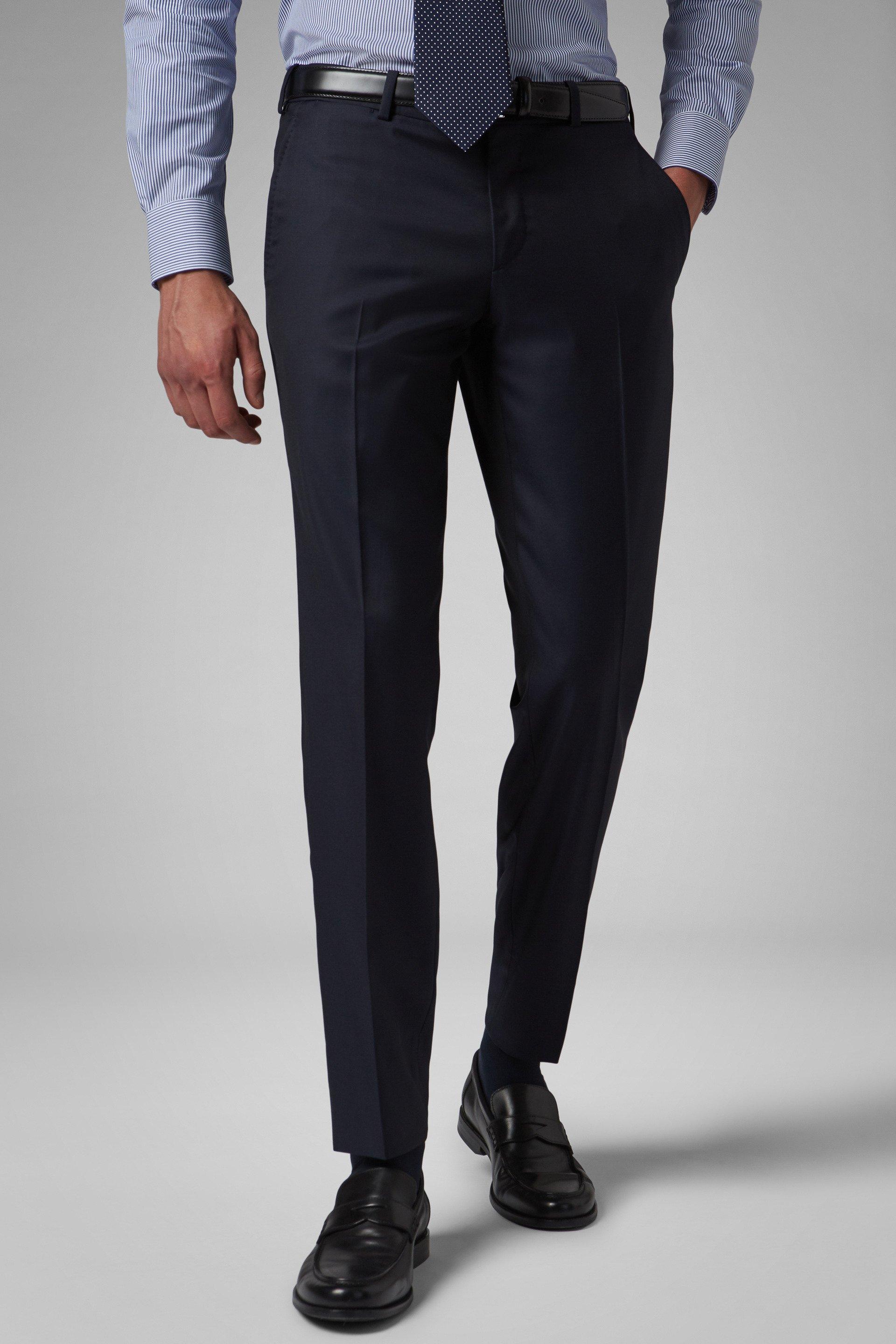 Boggi Milano - Navy Super 130 Wool Trousers