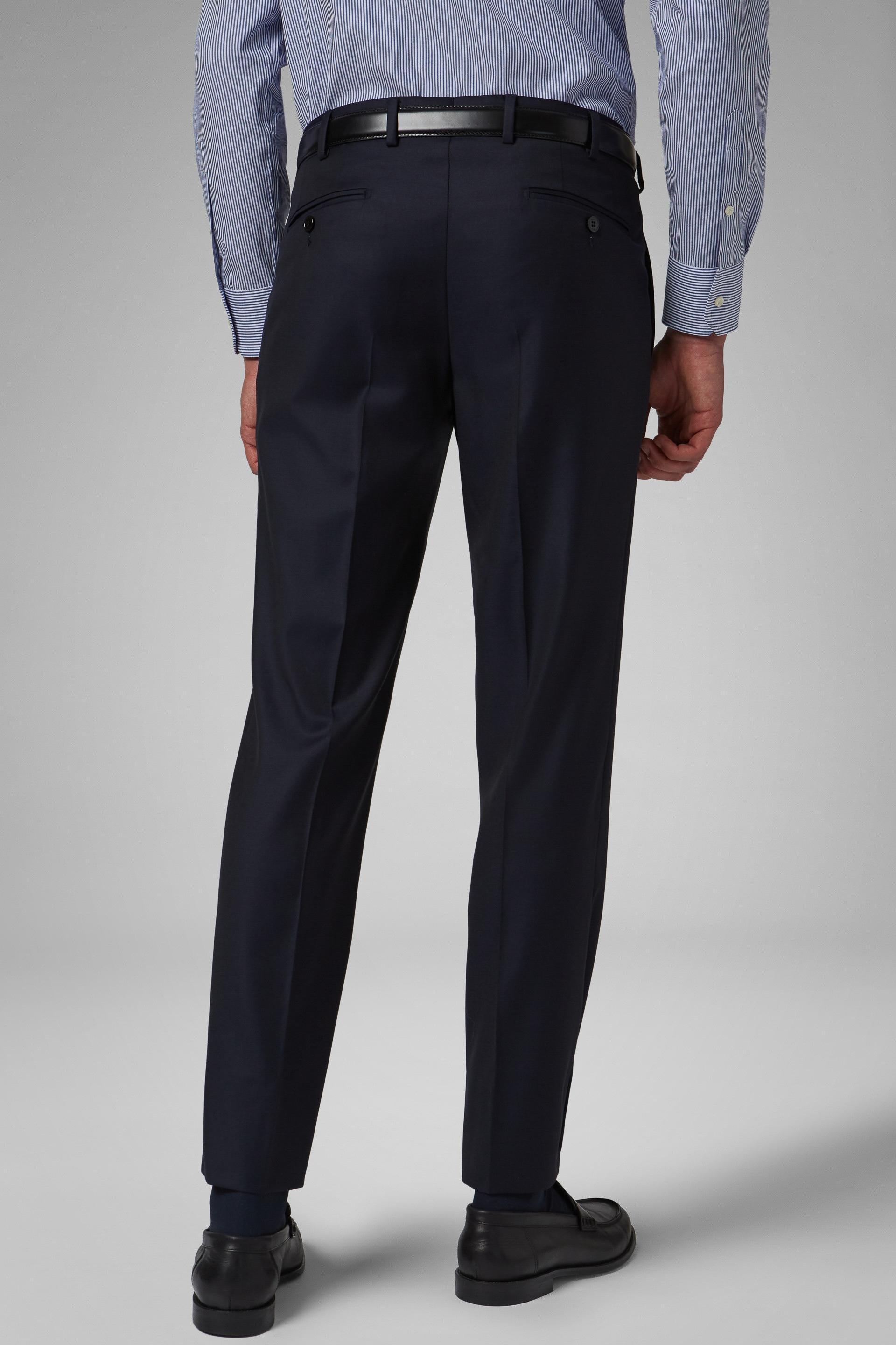 Boggi Milano - Navy Super 130 Wool Trousers