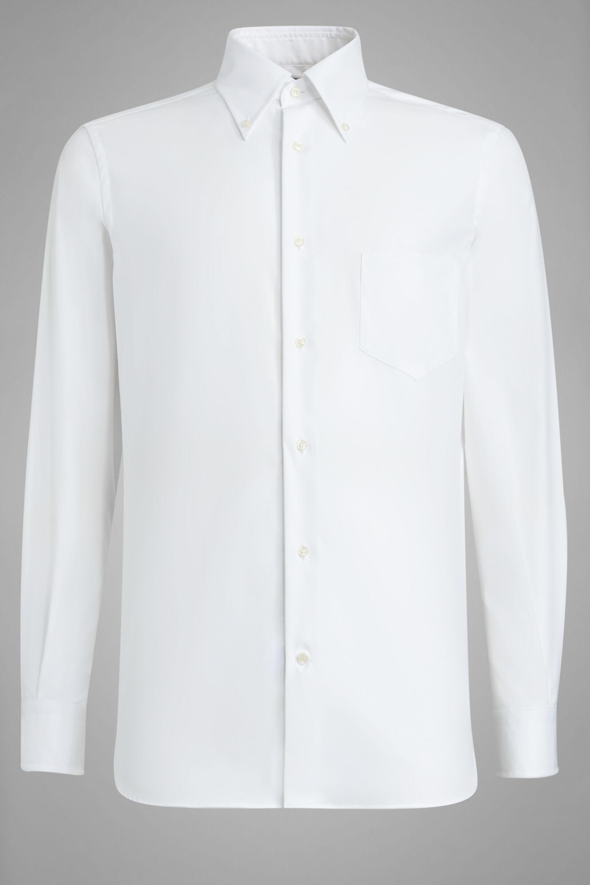 Pinpoint Cotton Shirt White, White, medium