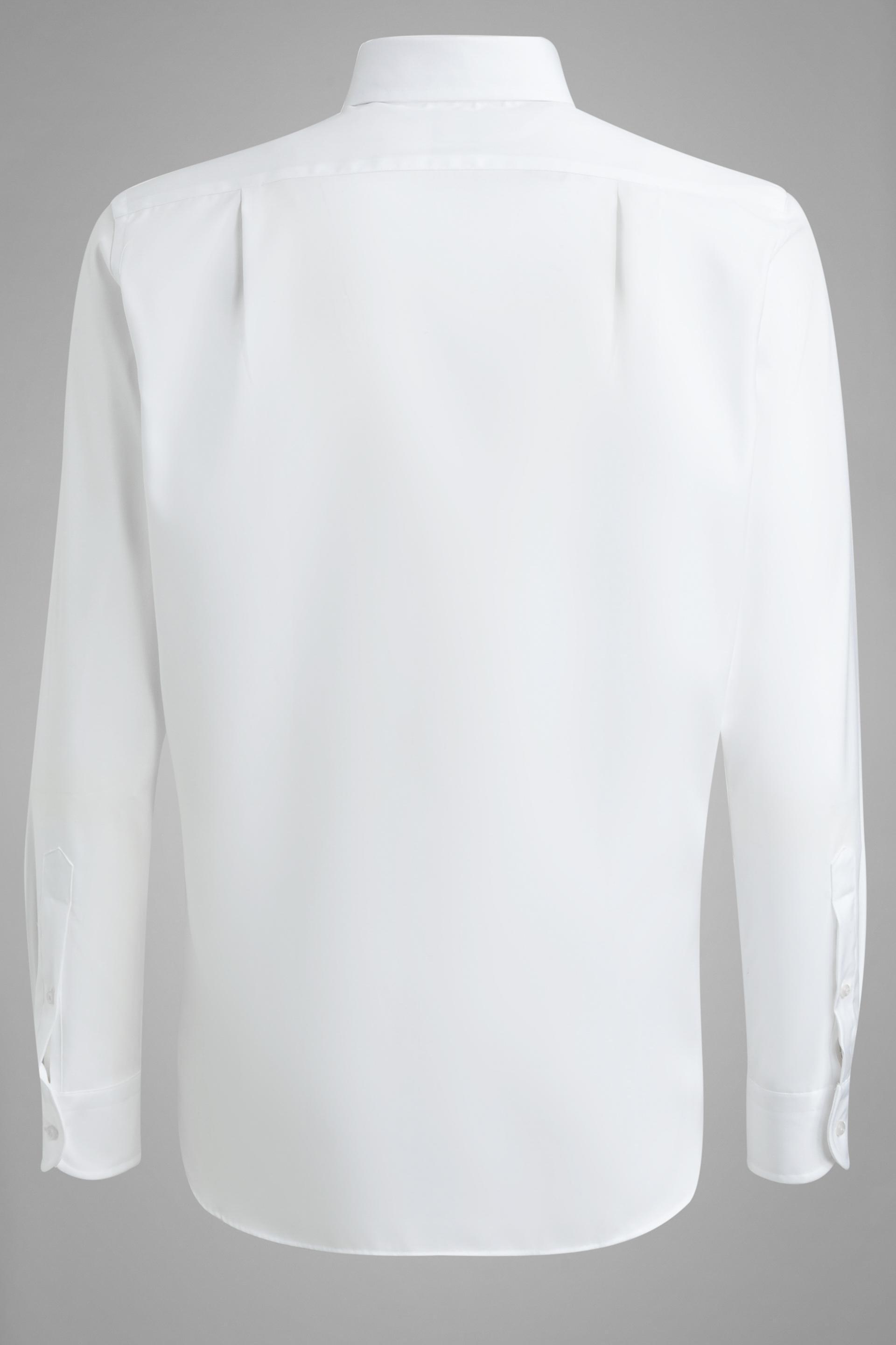 Pinpoint Cotton Shirt White, White, large image number 3