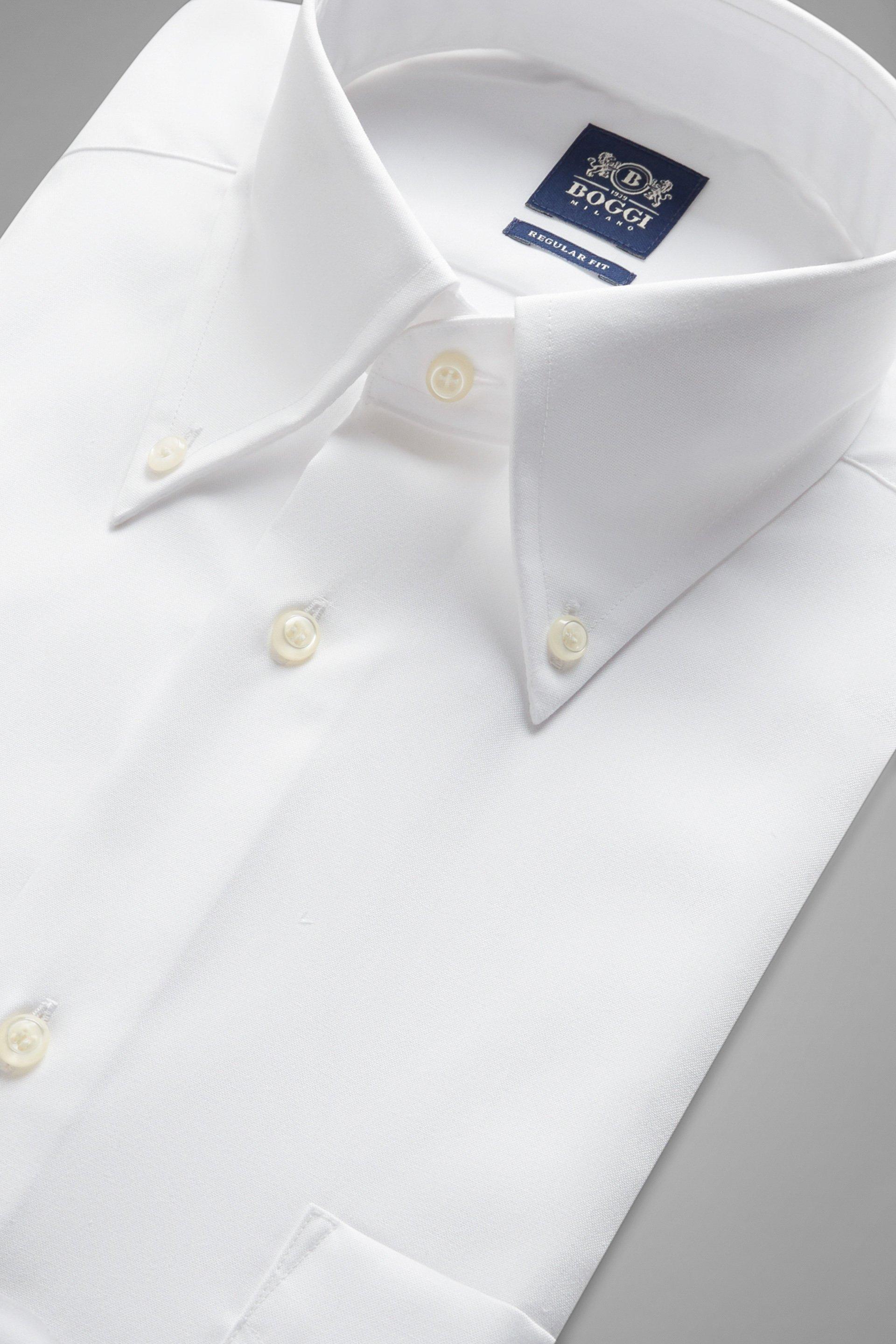 Pinpoint Cotton Shirt White, White, large image number 5