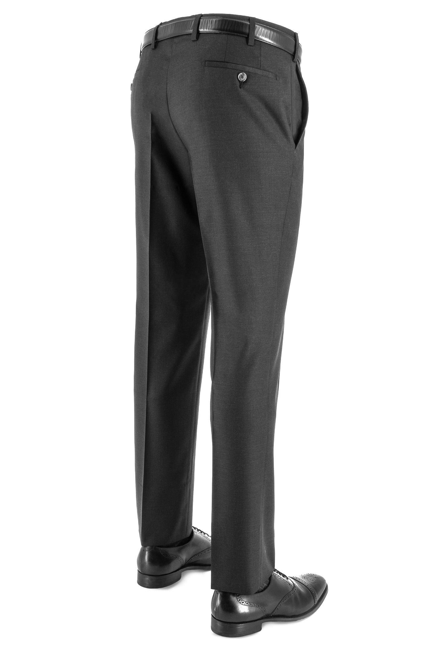 Solid Formal Trousers Grey, Charcoal, medium