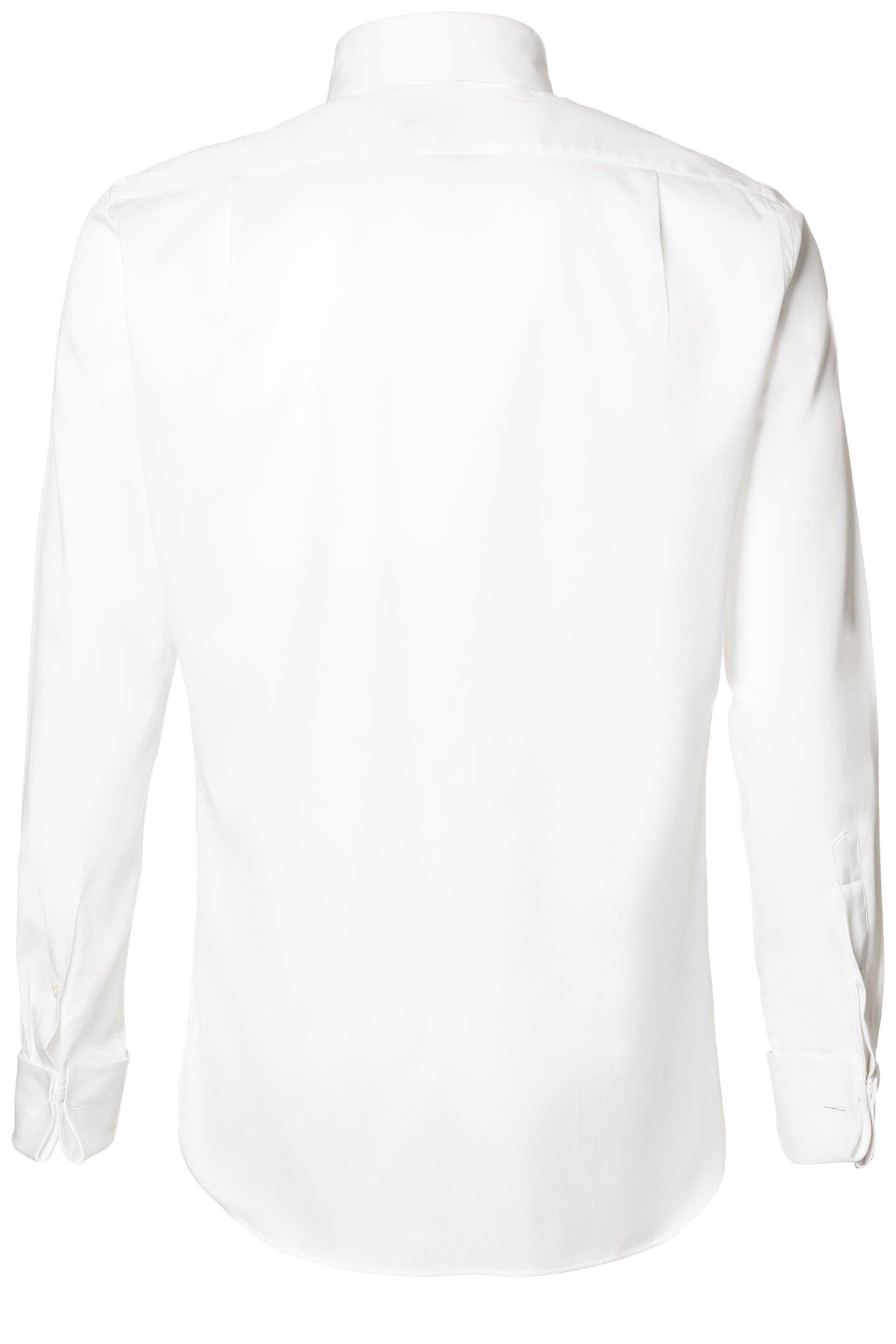 Boggi Milano - White Wingtip Collar Tailored Tuxedo Shirt