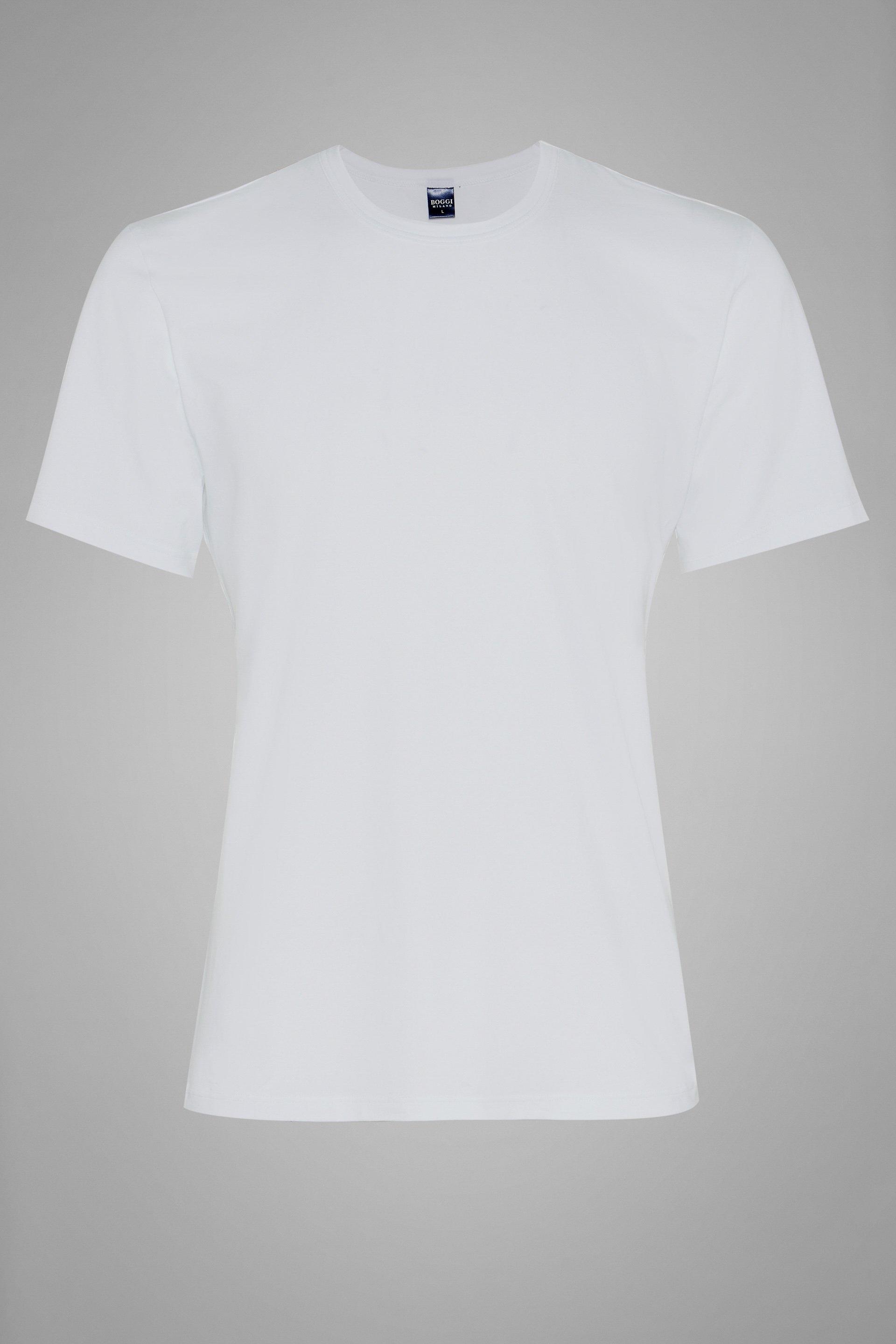 White Stretch Cotton Undershirt, , large image number 1