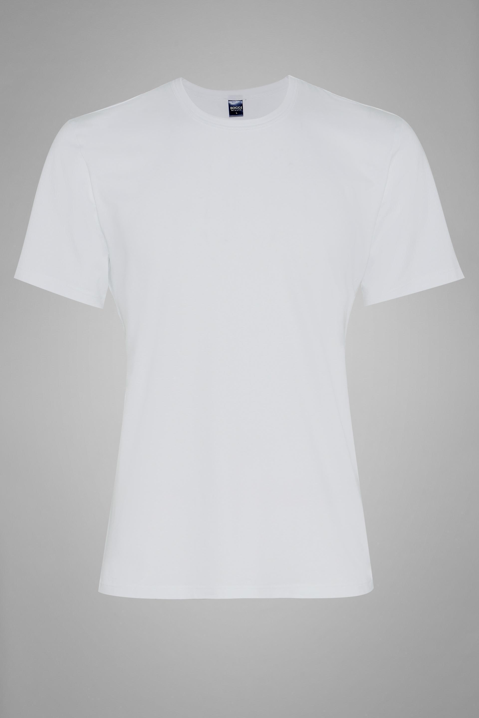 White Stretch Cotton Undershirt, , large image number 2