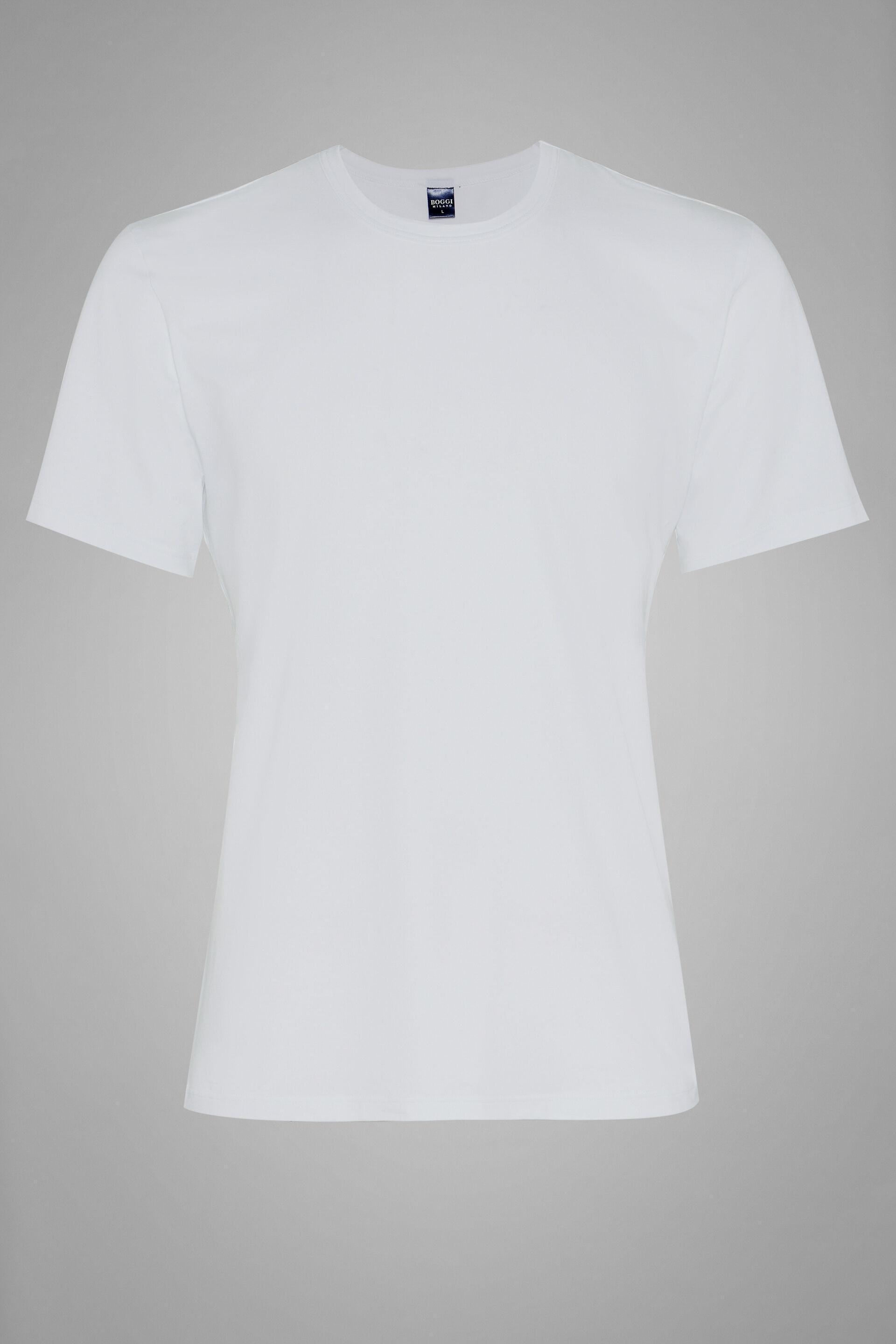 Stretch Cotton Jersey T-Shirt White, White, large image number 4