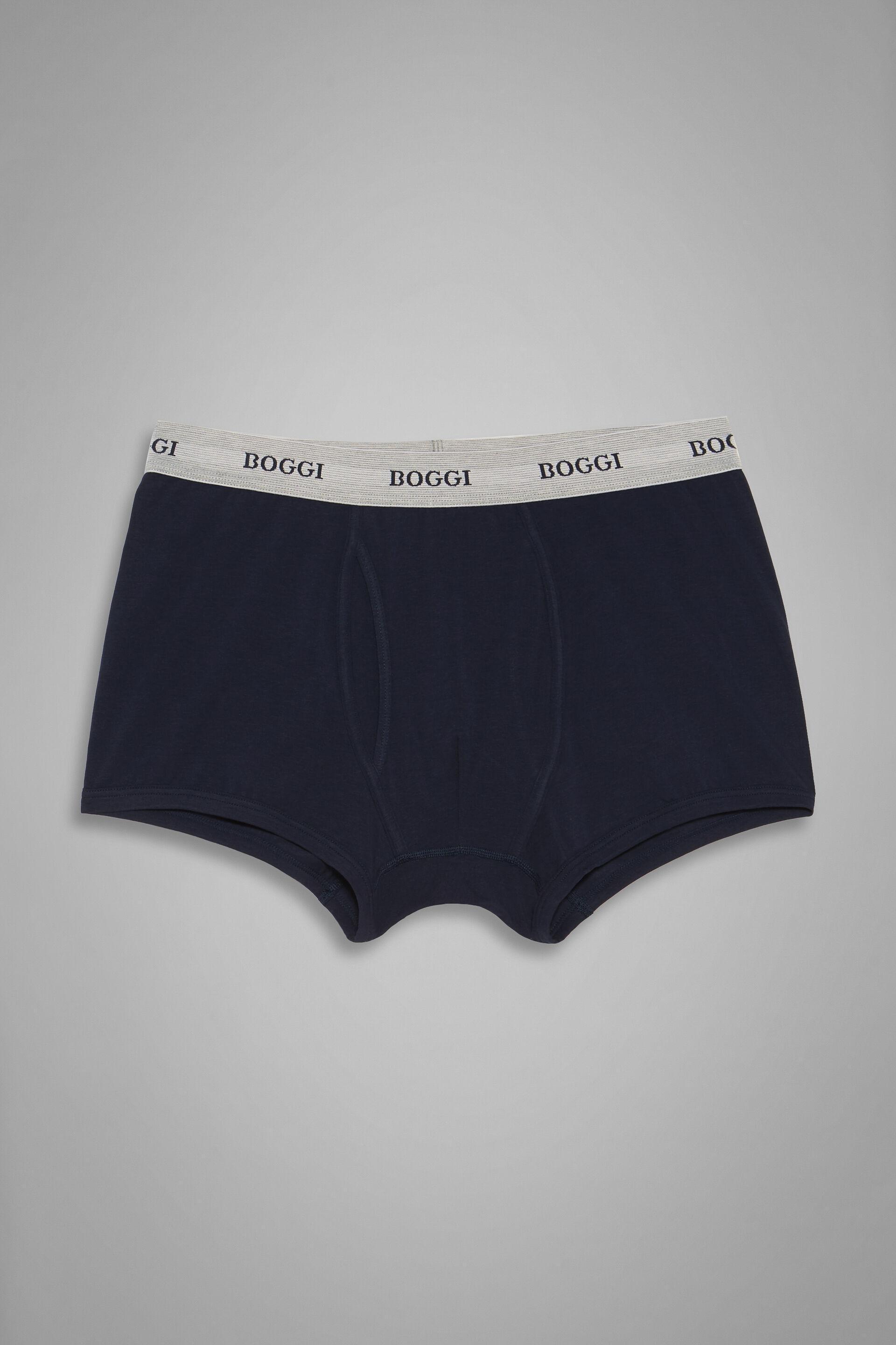 بوكسر قطن جيرسي كحلي, Navy blue, large image number 4